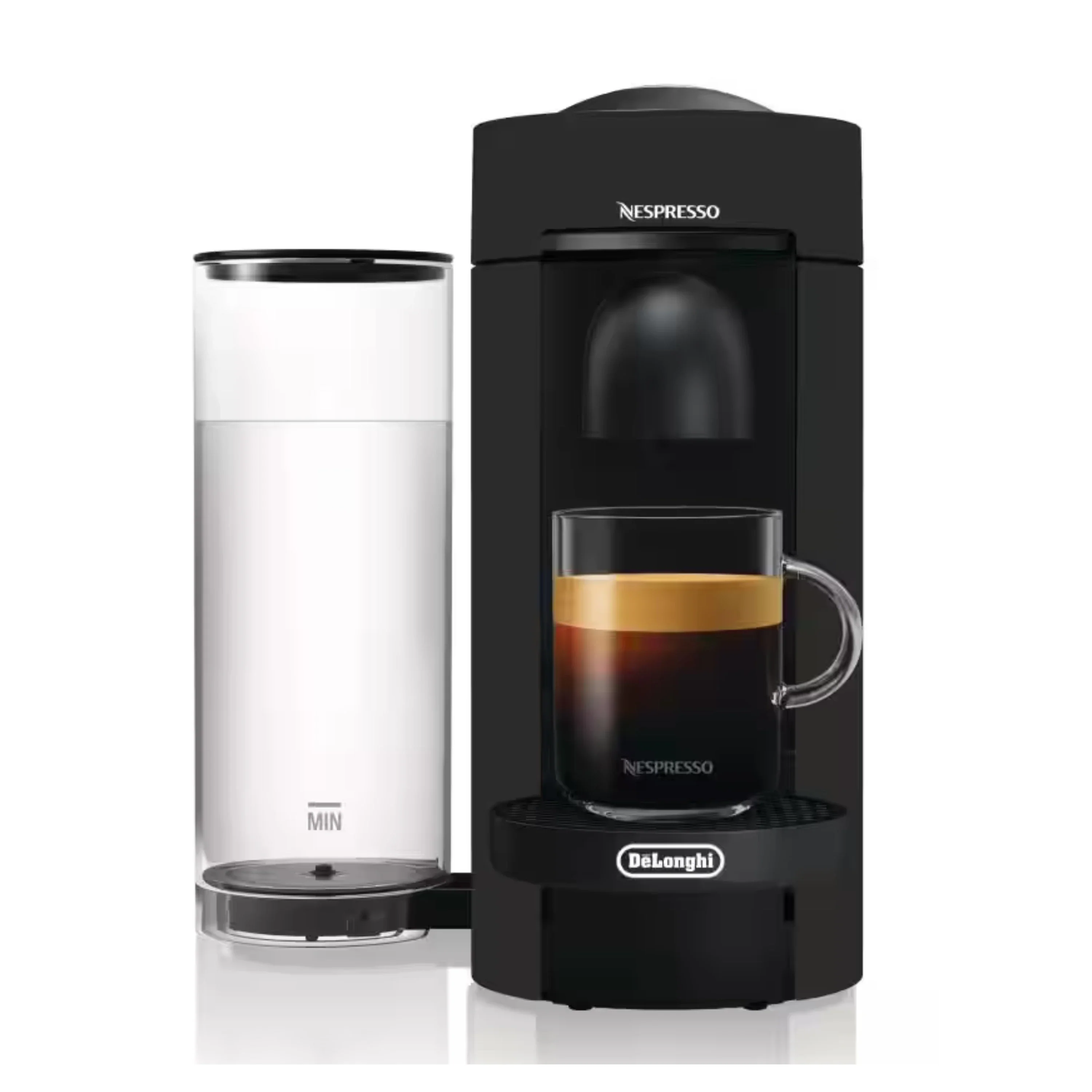 De'Longhi Nespresso VertuoPlus Coffee & Espresso Single-Serve Machine and Aeroccino Milk Frother in Black (ENV150BMAE) - Image 5
