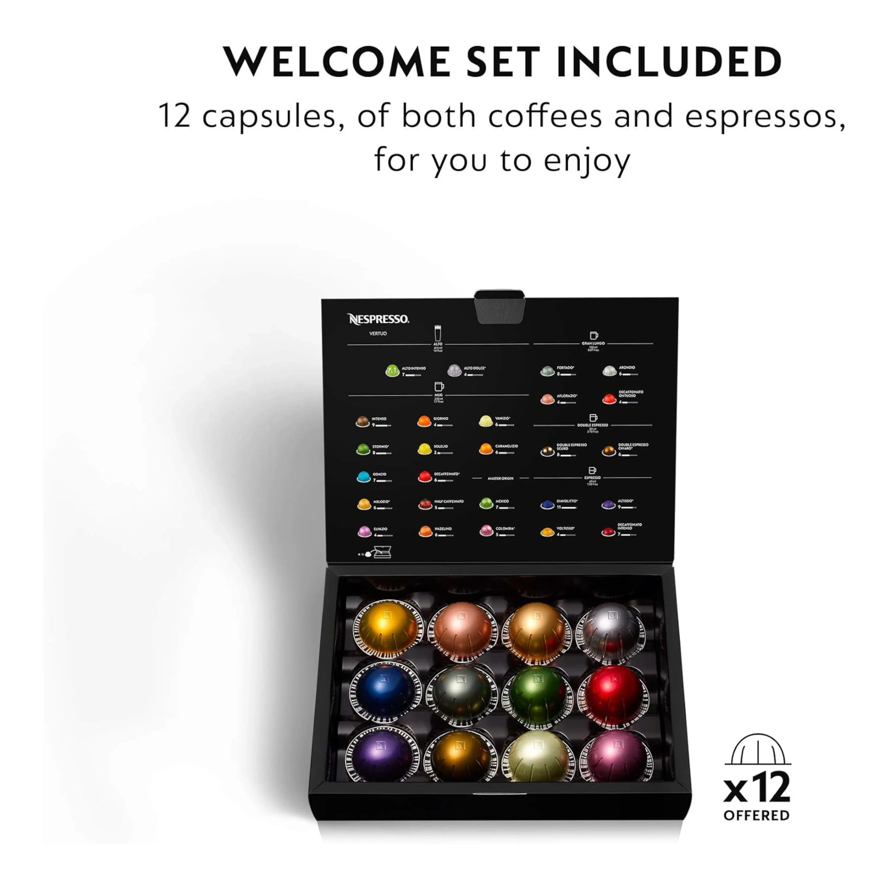 De'Longhi Nespresso VertuoPlus Deluxe Coffee & Espresso Single-Serve Machine and Aeroccino Milk Frother in Black (ENV155BAE) - Image 6