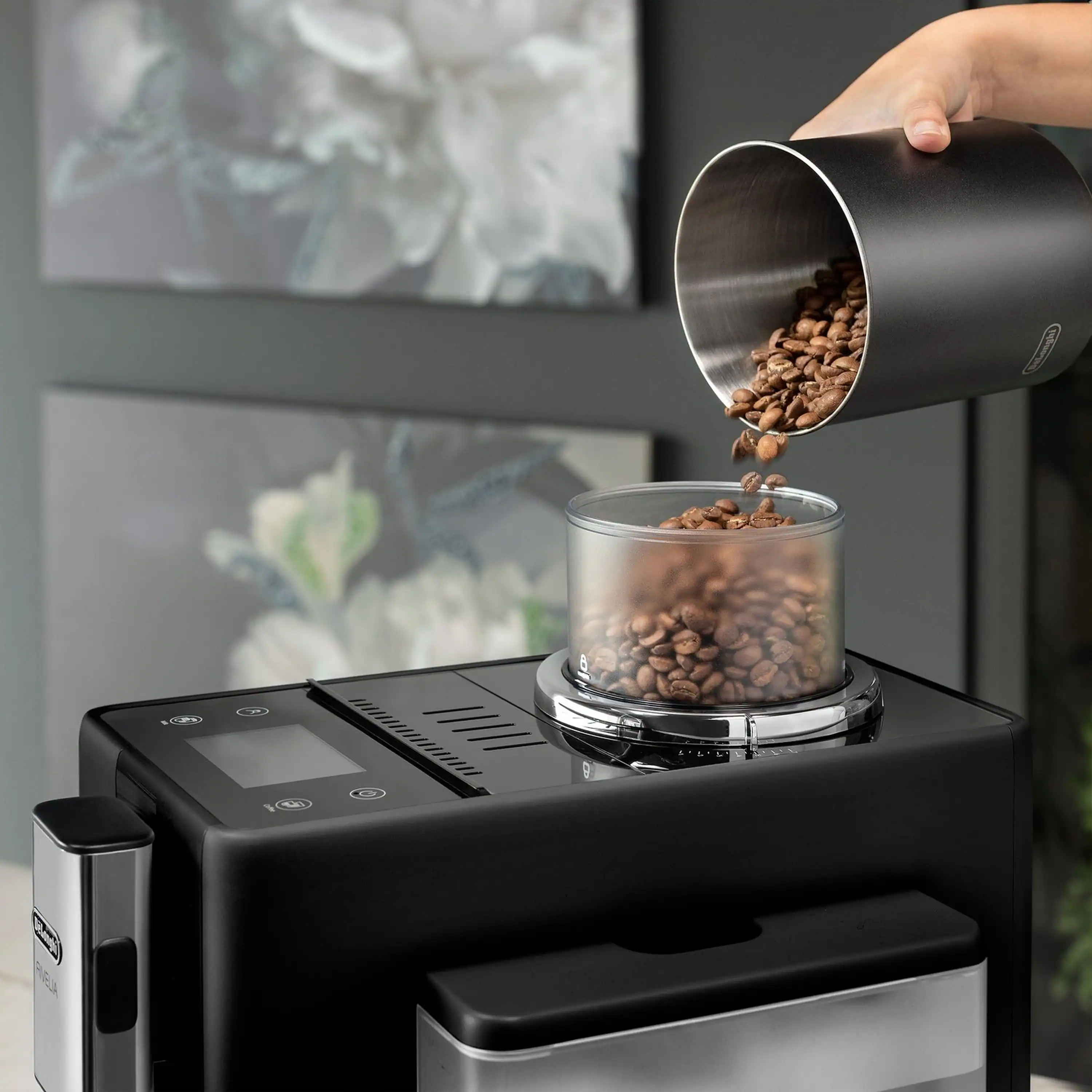 De'Longhi Rivelia Fully Automatic Espresso Machine in Black (EXAM44055B) - Image 11