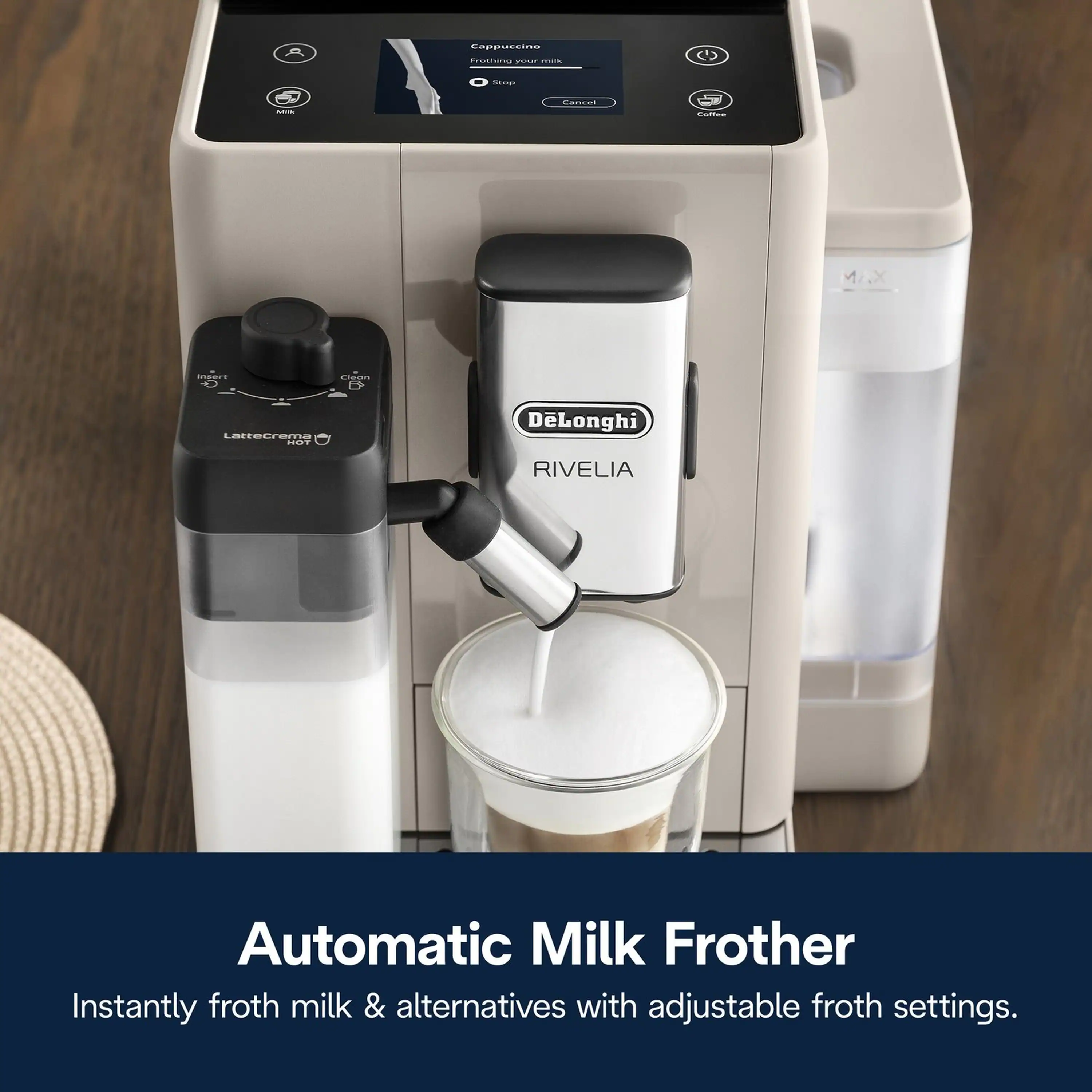 De'Longhi Rivelia Fully Automatic Espresso Machine in Black (EXAM44055B) - Image 20