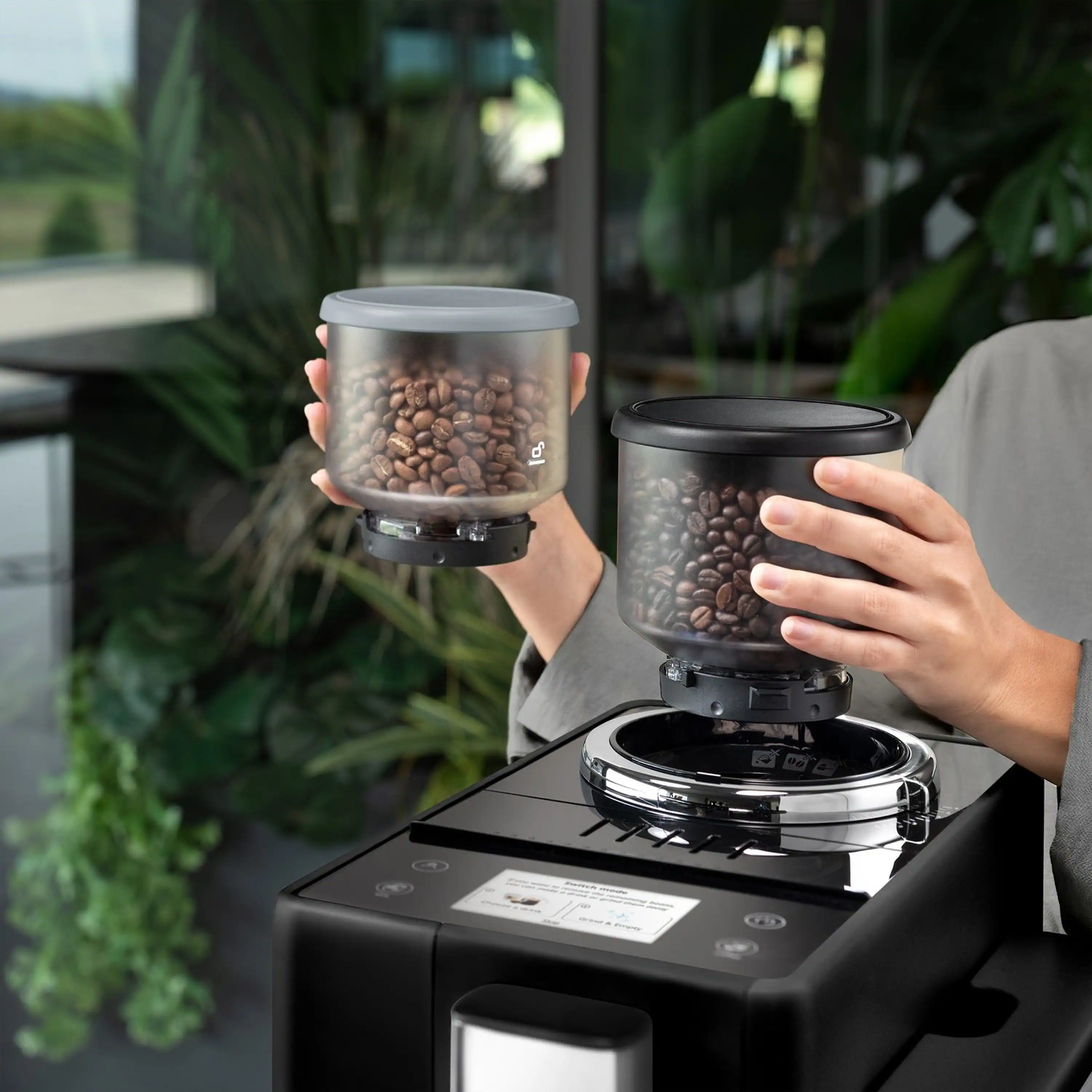 De'Longhi Rivelia Fully Automatic Espresso Machine in Black (EXAM44055B) - Image 4