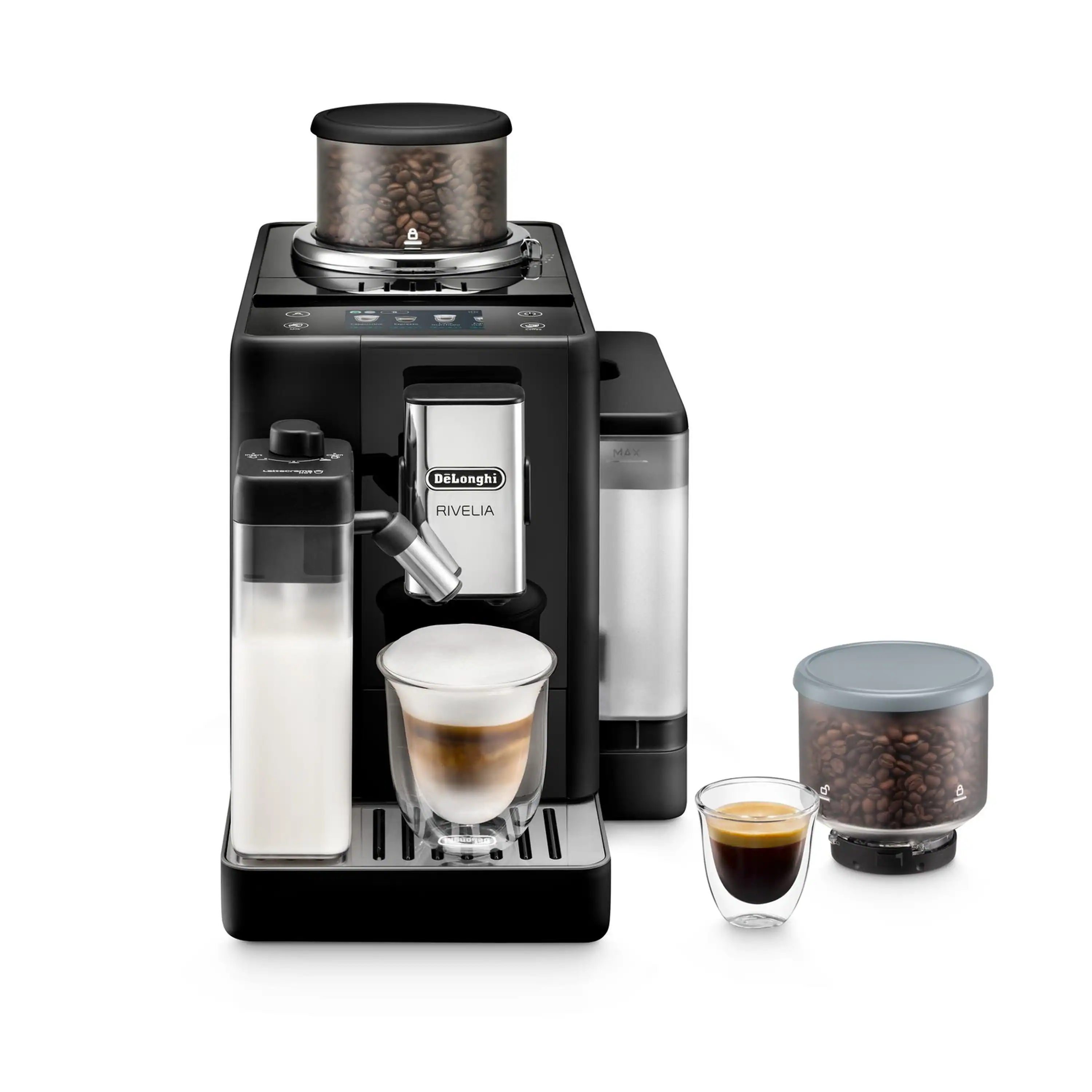 De'Longhi Rivelia Fully Automatic Espresso Machine in Black (EXAM44055B) - Image 5