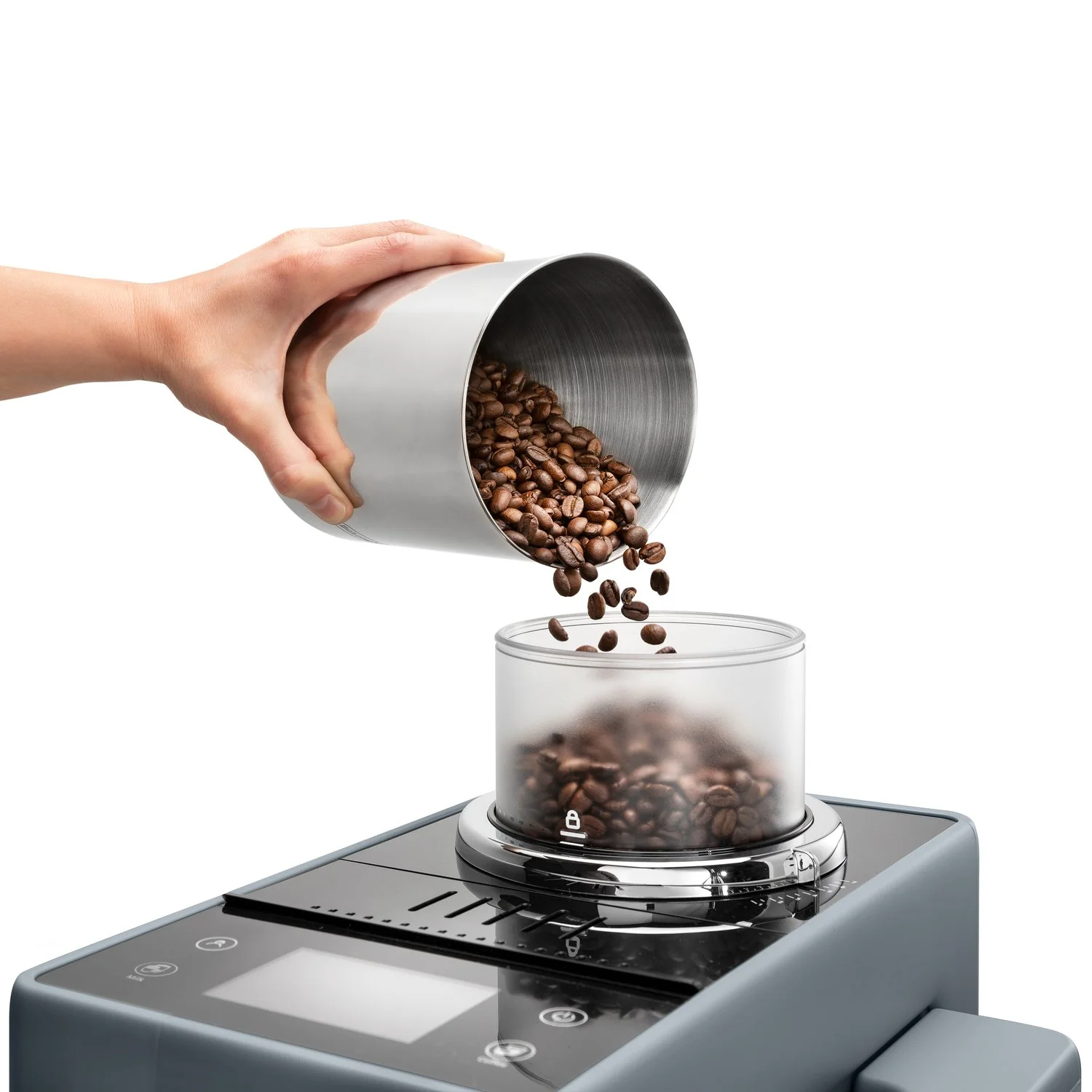 De'Longhi Rivelia Fully Automatic Espresso Machine in Pebble Gray (EXAM44055G) - Image 9