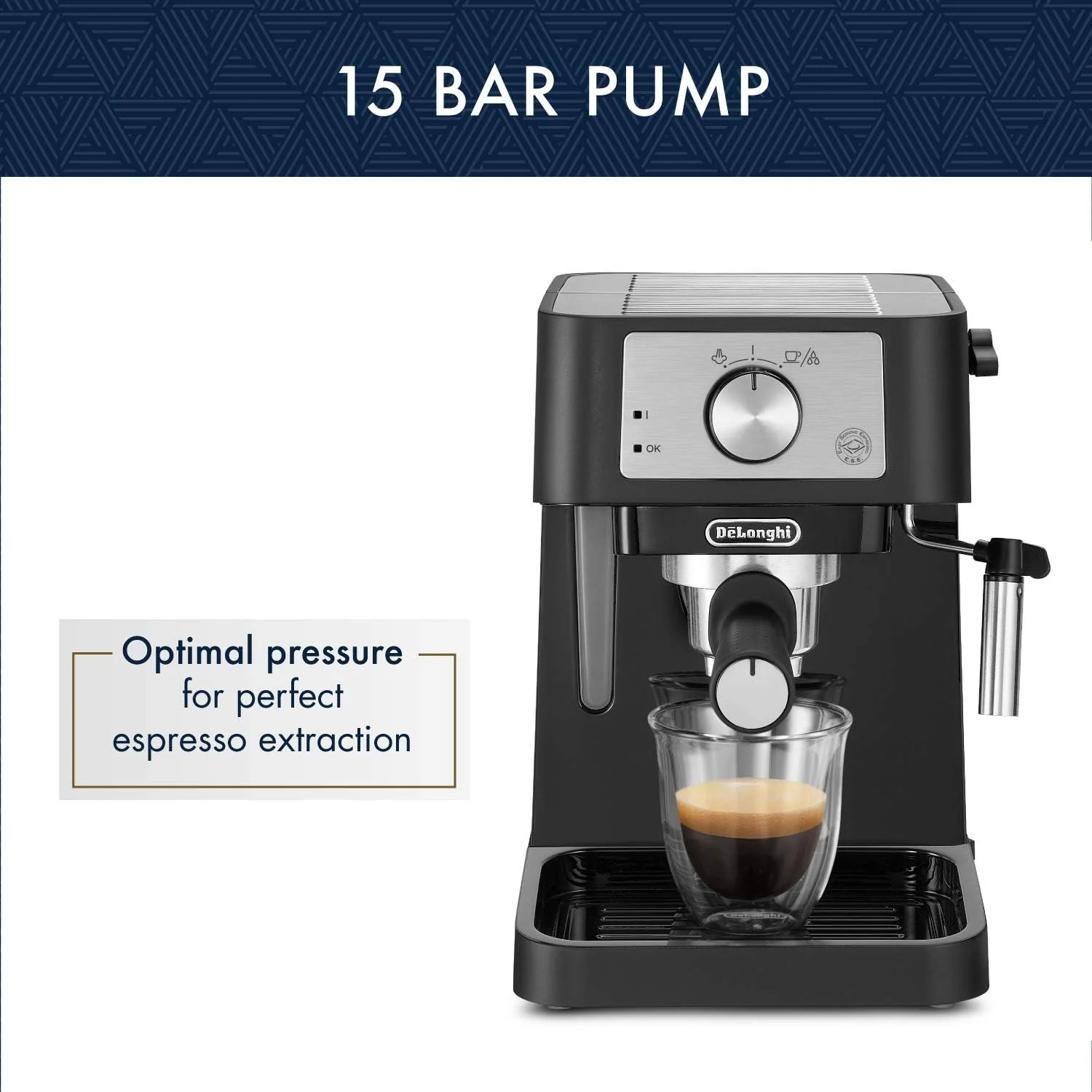 De'Longhi Stilosa 15 Bar Pump Manual Espresso Machine (EC260BK) - Image 13