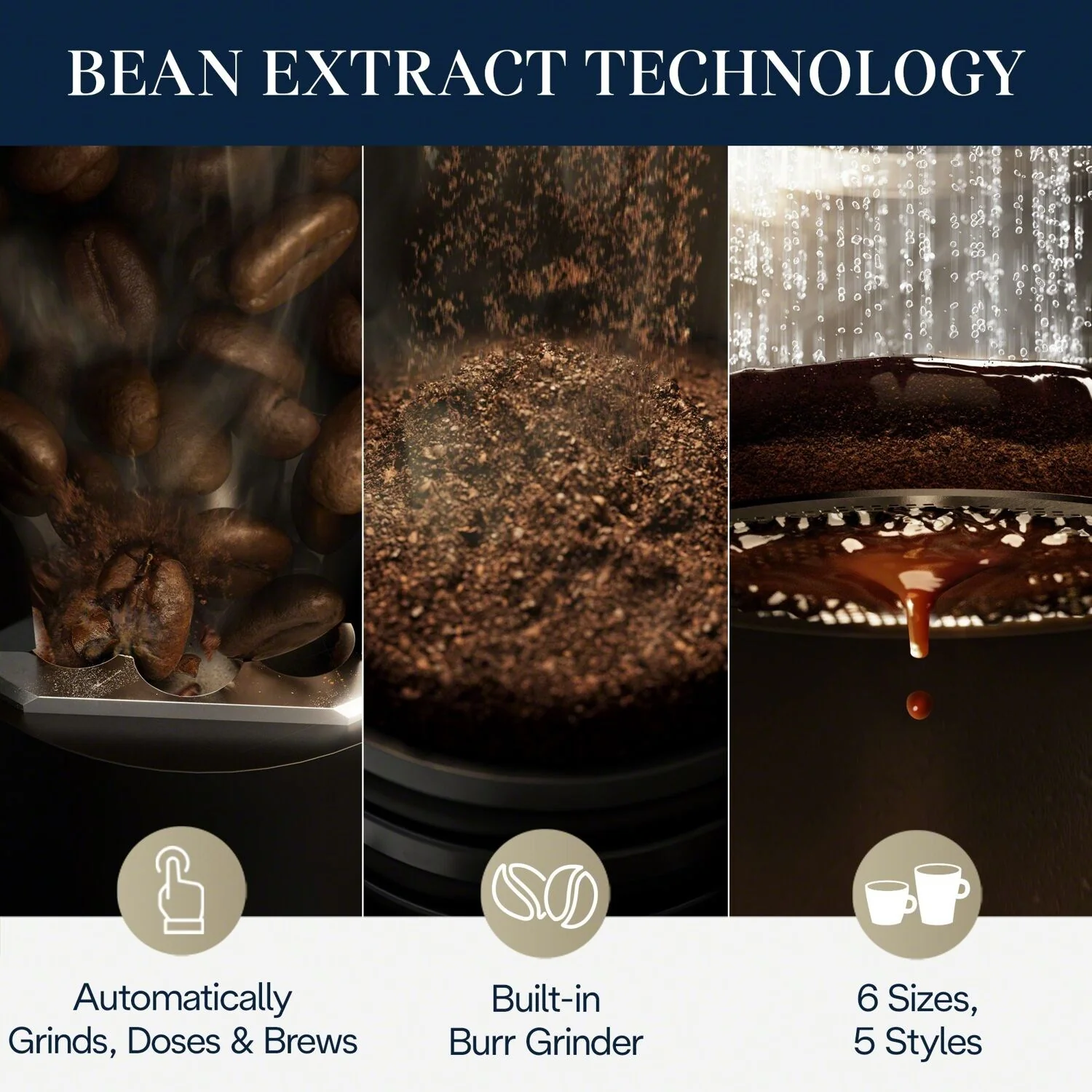 De'Longhi TrueBrew Automatic Coffee Maker with Bean Extract Technology (CAM51025MB) - Image 6