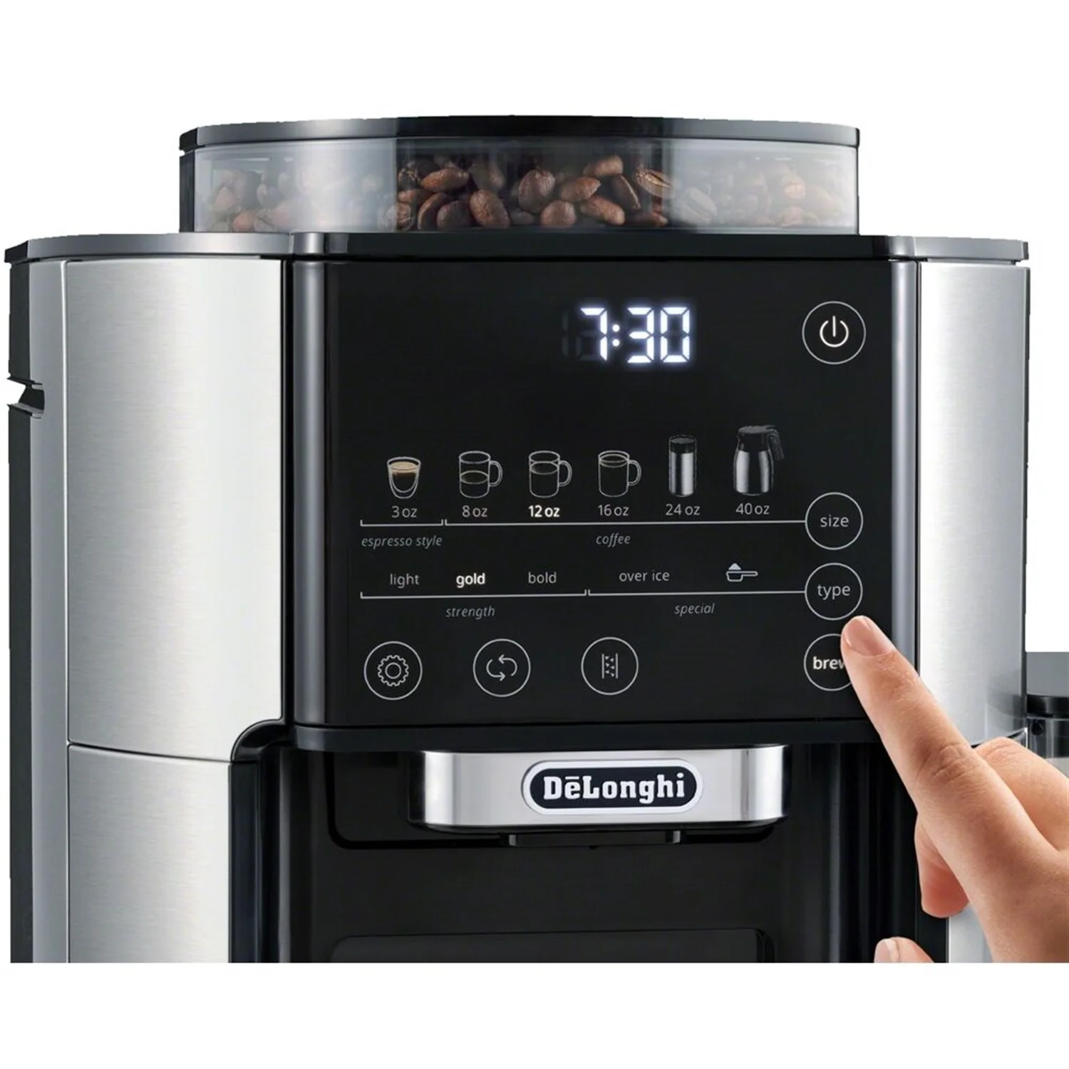 De'Longhi TrueBrew Automatic Coffee Maker with Bean Extract Technology with Thermal Carafe (CAM51035M) - Image 16