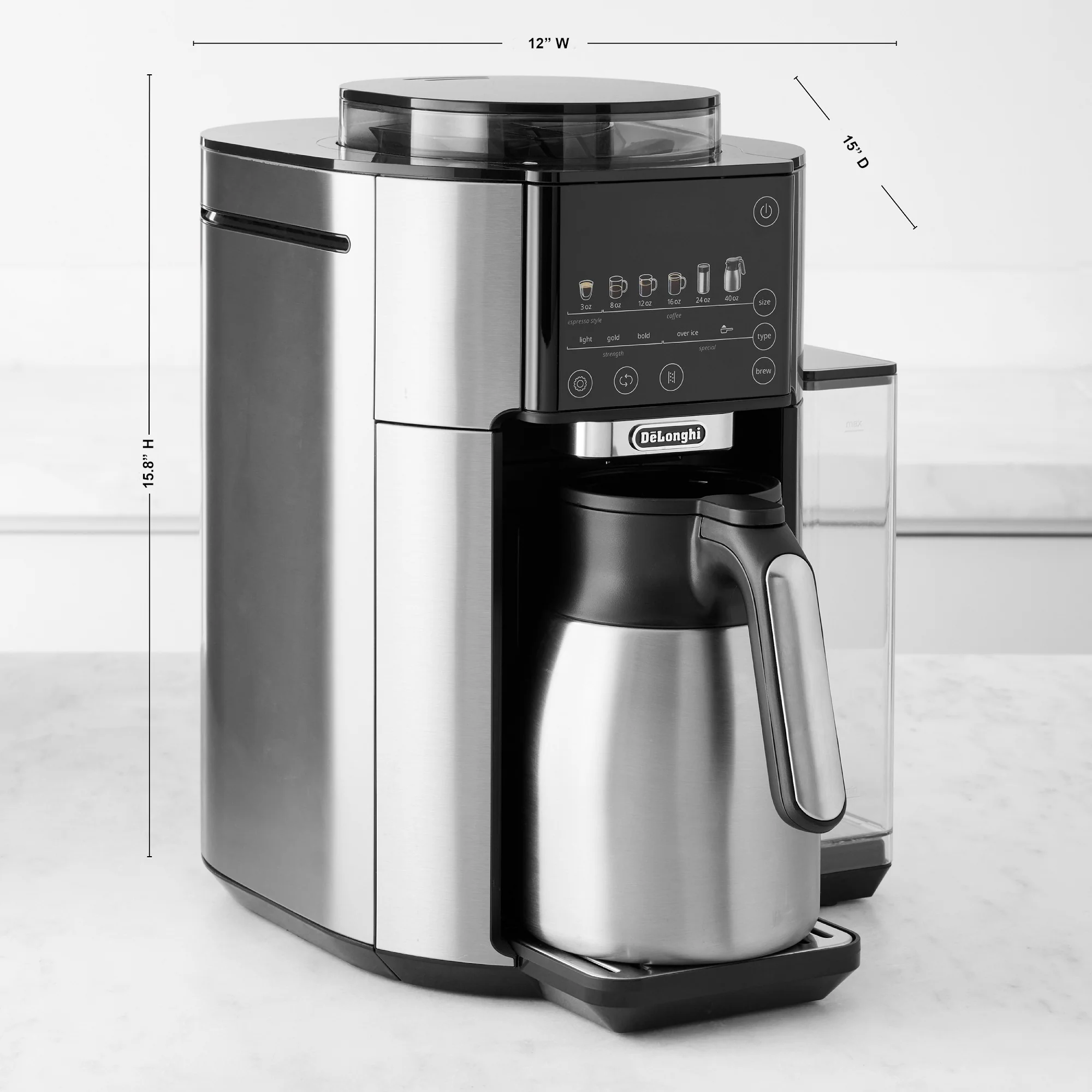 De'Longhi TrueBrew Automatic Coffee Maker with Bean Extract Technology with Thermal Carafe (CAM51035M) - Image 25