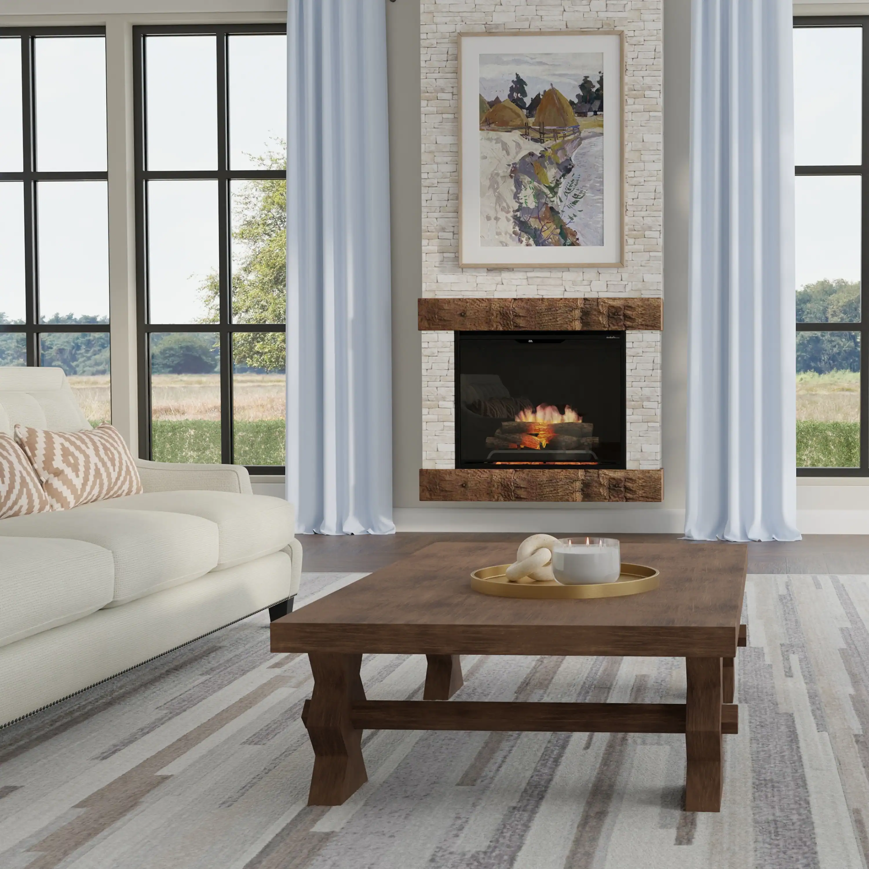 Dimplex 36-Inch Built-In Electric Firebox in Black with internal LED Lighting (REV36-BL) - Image 4