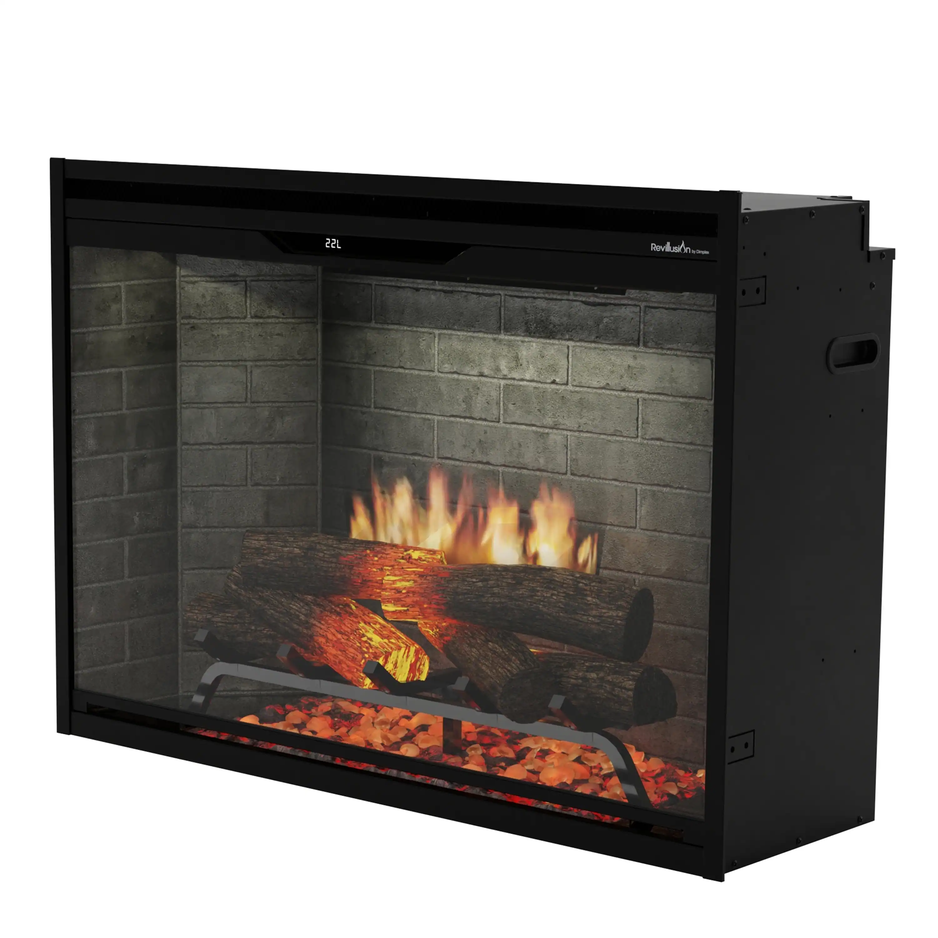 Dimplex 36-Inch Built-In Electric Firebox in Neutral Brick with internal LED Lighting (REV36-NB) - Image 7