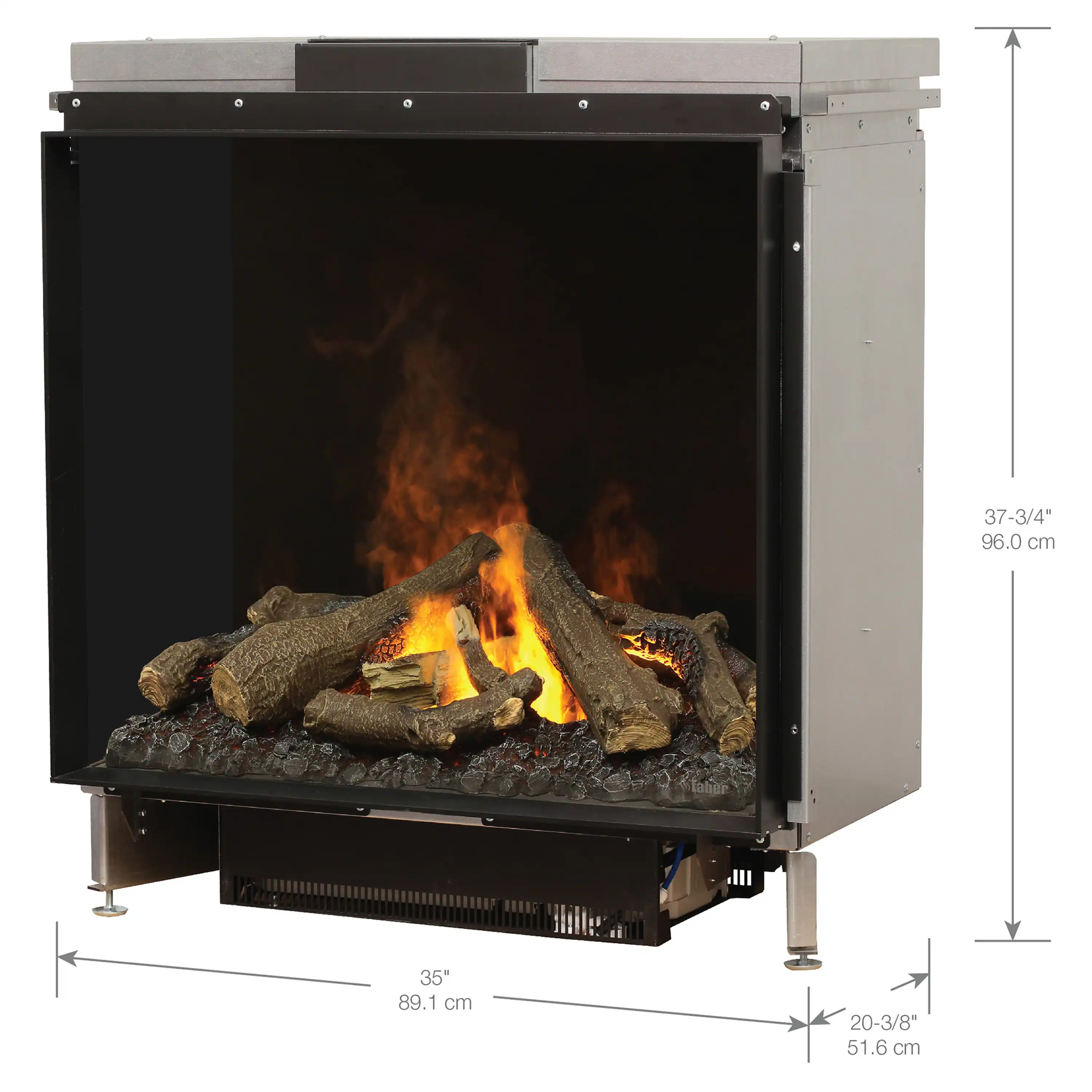 Dimplex Faber e-MatriX 35-Inch Electric Firebox, Front-facing, One-sided with e-MatriX (FEF3226L1) - Image 16