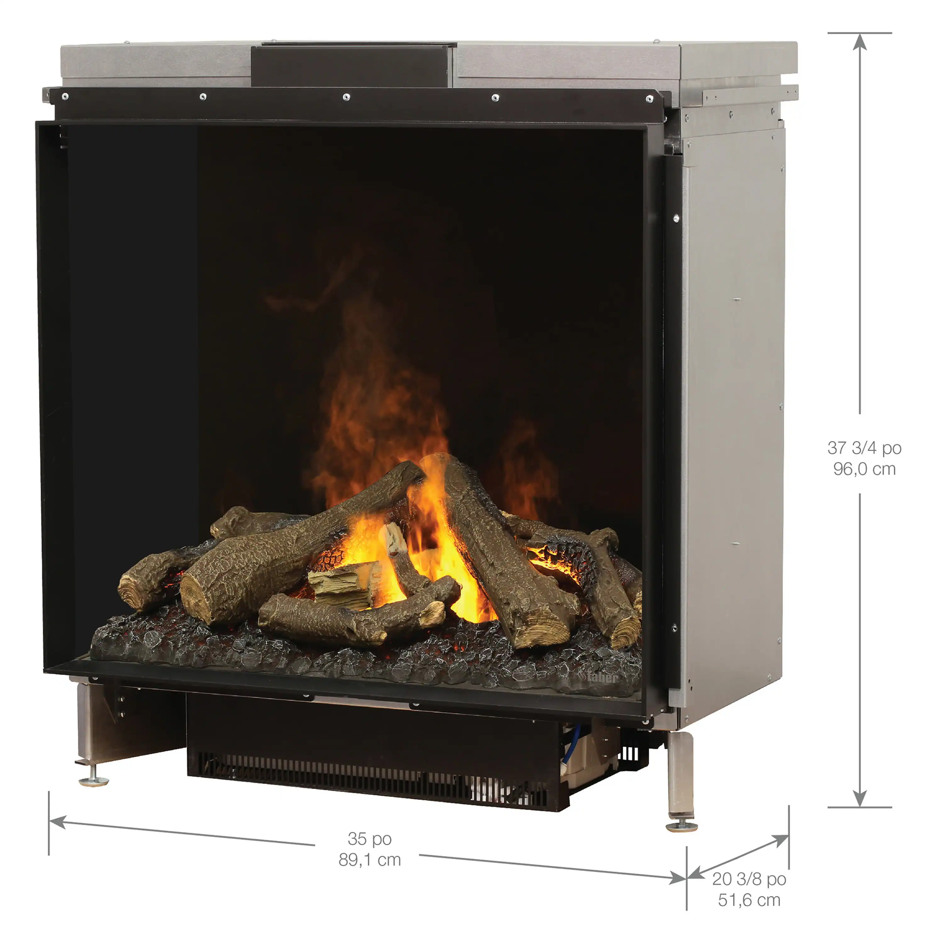 Dimplex Faber e-MatriX 35-Inch Electric Firebox, Front-facing, One-sided with e-MatriX (FEF3226L1) - Image 17