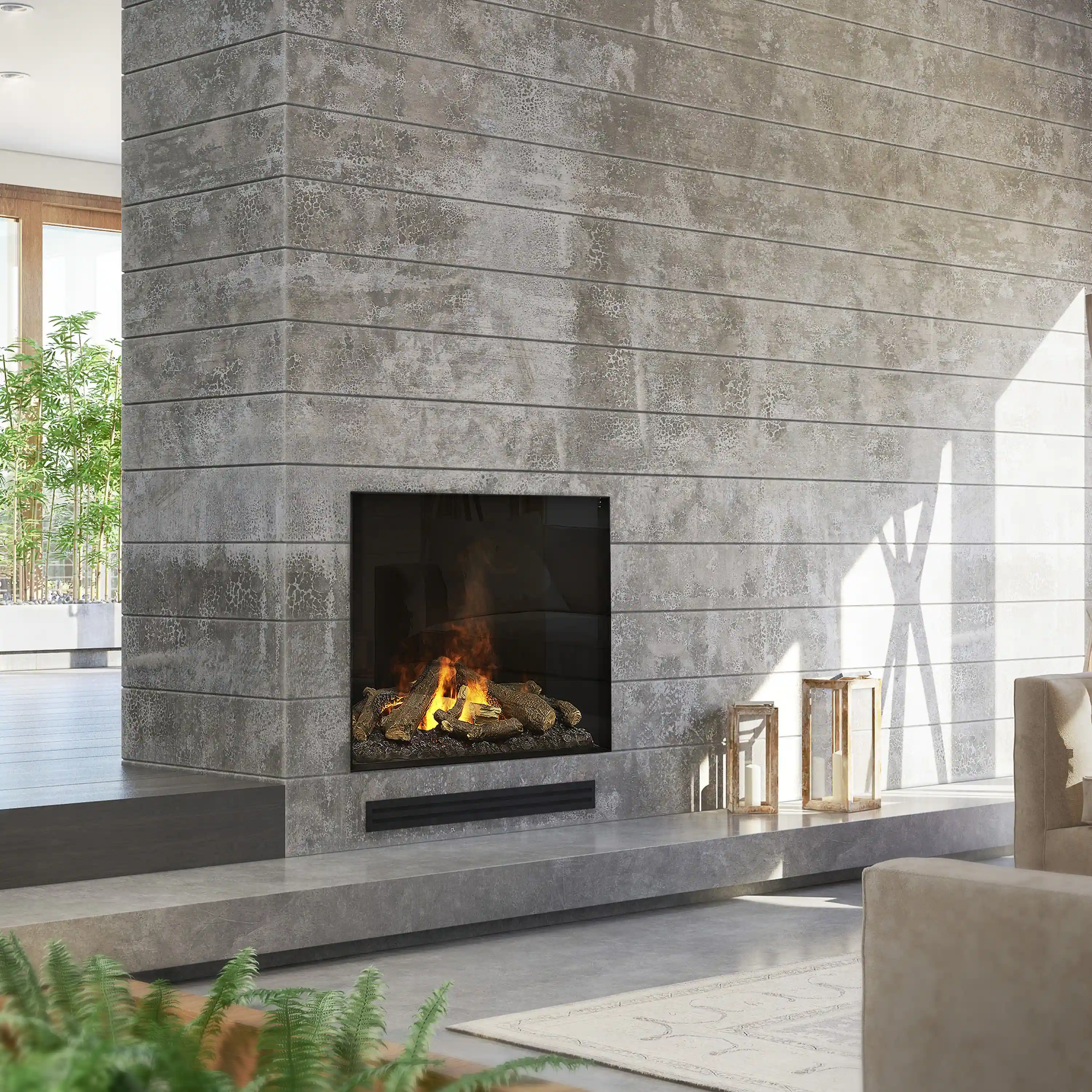 Dimplex Faber e-MatriX 35-Inch Electric Firebox, Front-facing, One-sided with e-MatriX (FEF3226L1) - Image 3
