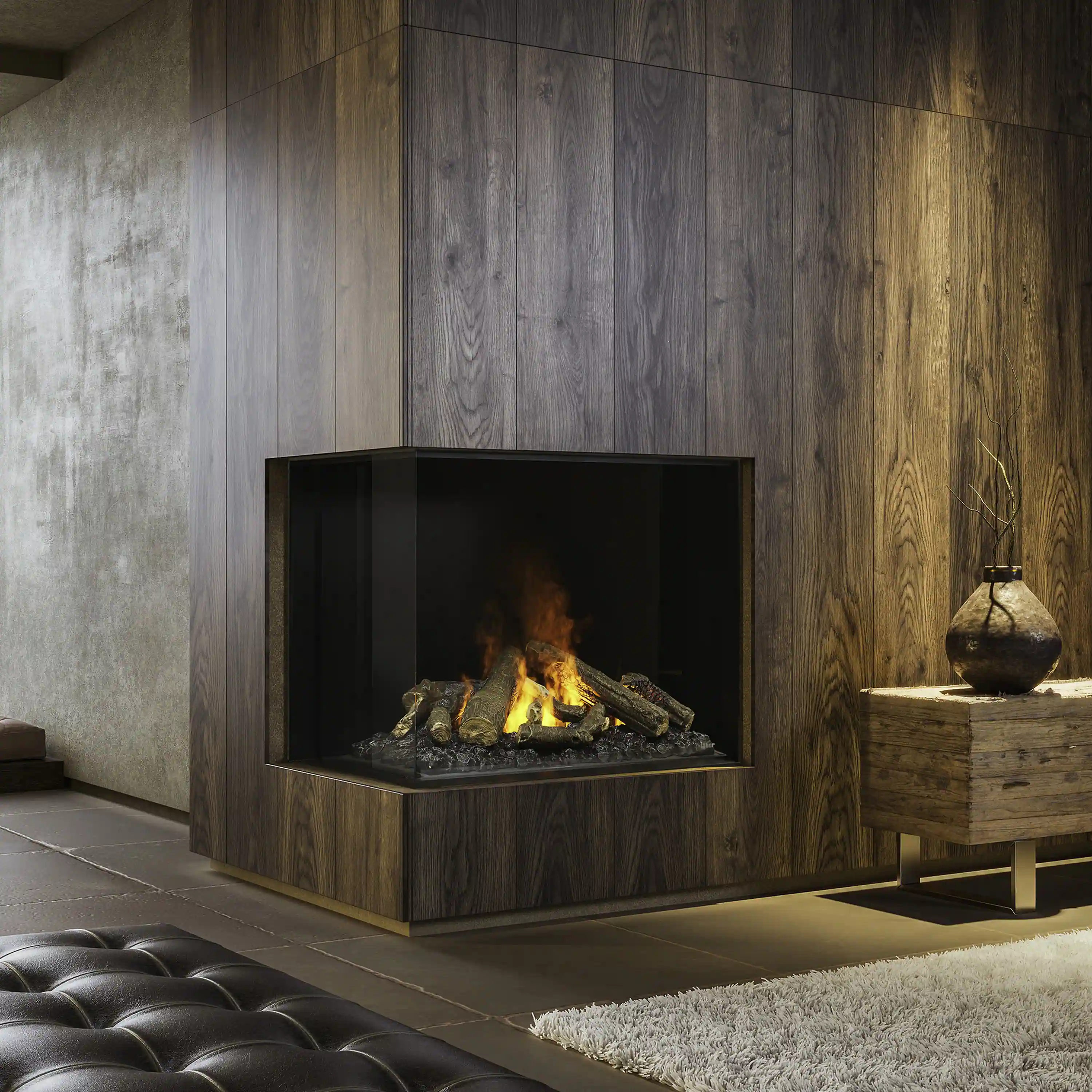 Dimplex Faber e-MatriX 37-Inch Electric Firebox, Left-facing, Two-sided with e-MatriX (FEF3226L2L) - Image 3