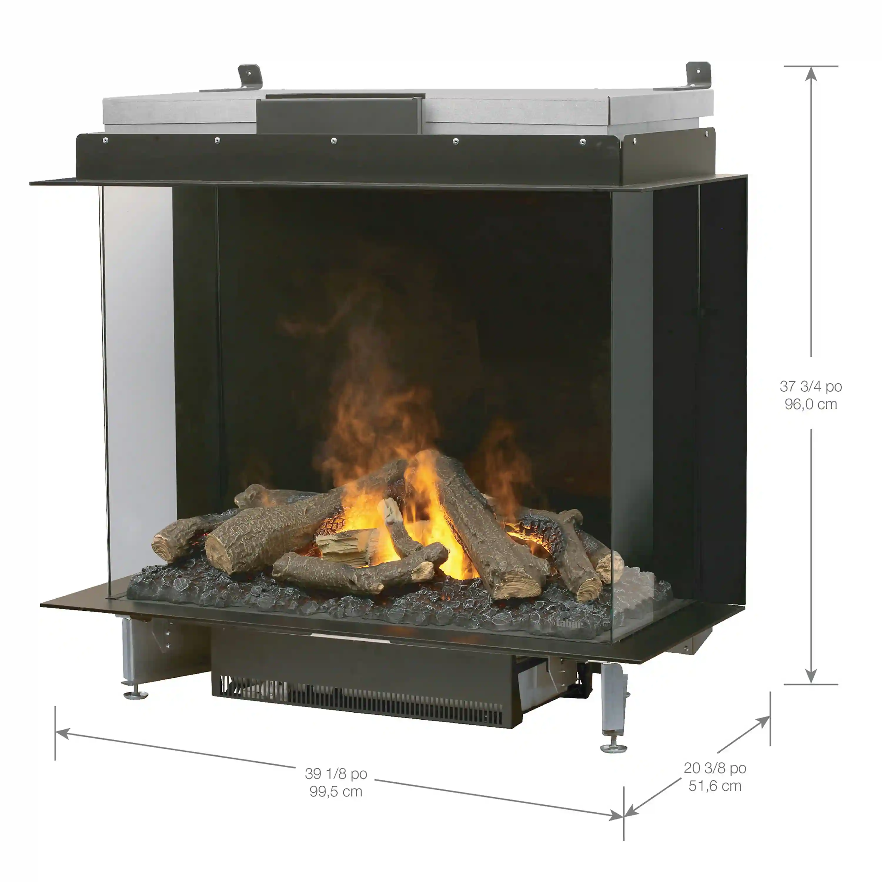 Dimplex Faber e-MatriX 39-Inch Electric Firebox, Three-sided, Bay with e-MatriX (FEF3226L3) - Image 19