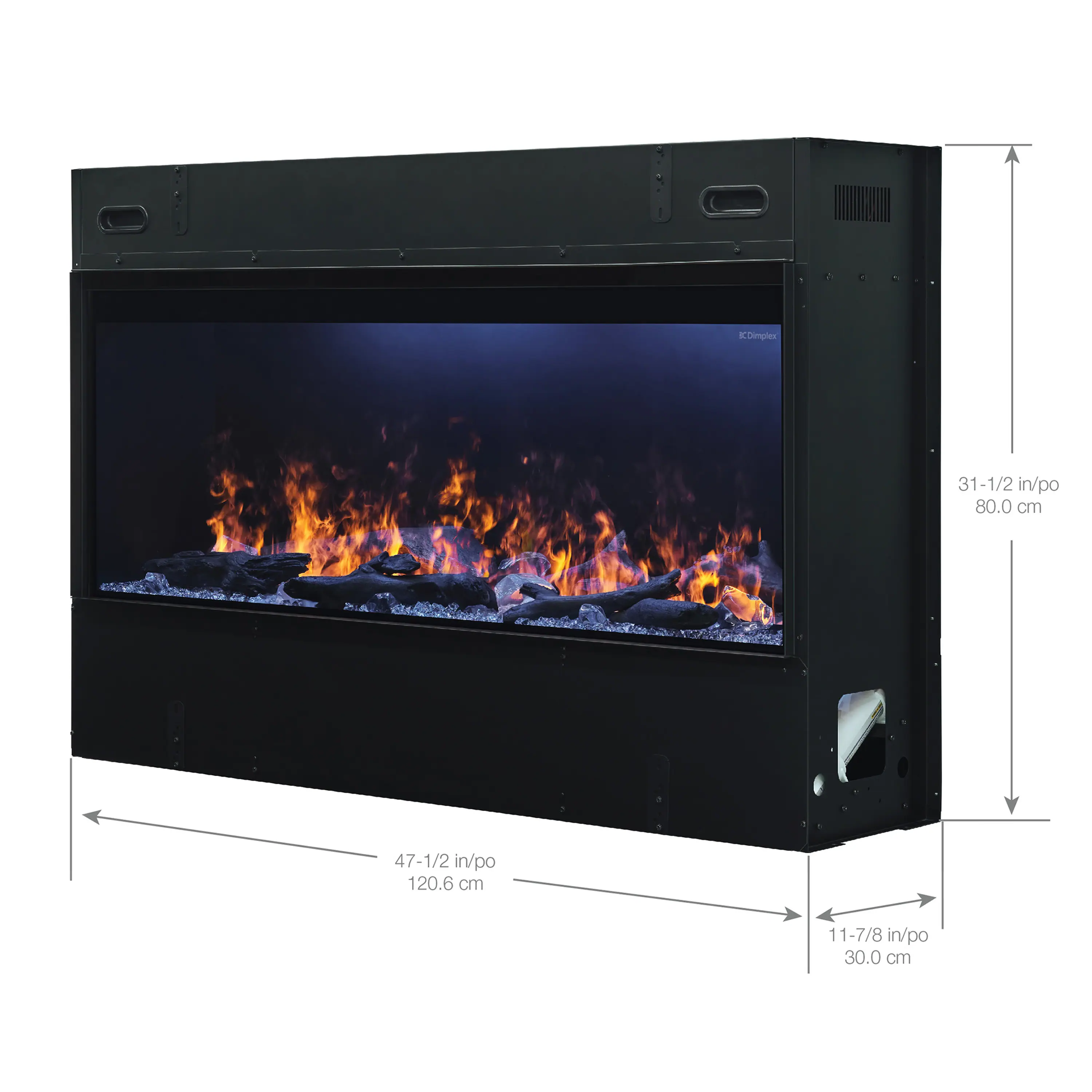 Dimplex Optimyst Linear 46-Inch Water Vapor Fireplace with with Acrylic Ice and Driftwood Media (OLF46-AM) - Image 25