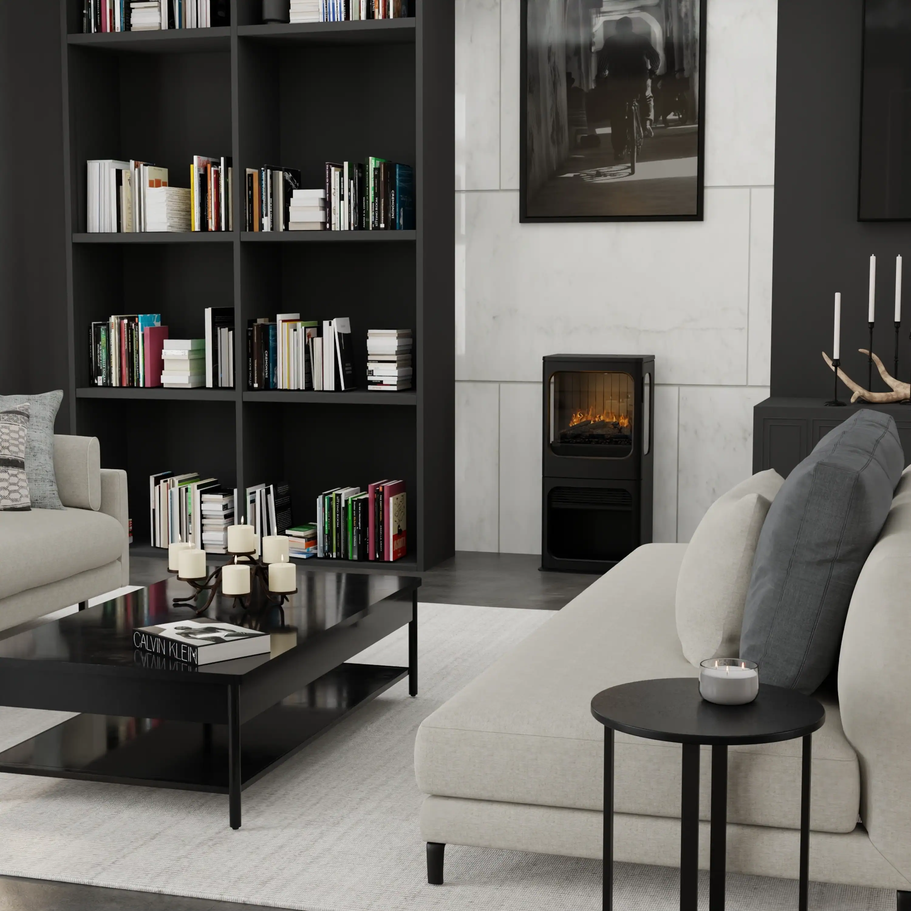 Dimplex Optimyst Mapleton Water Vapor Fireplace with 3D flames (MPT-LS-AM) - Image 3