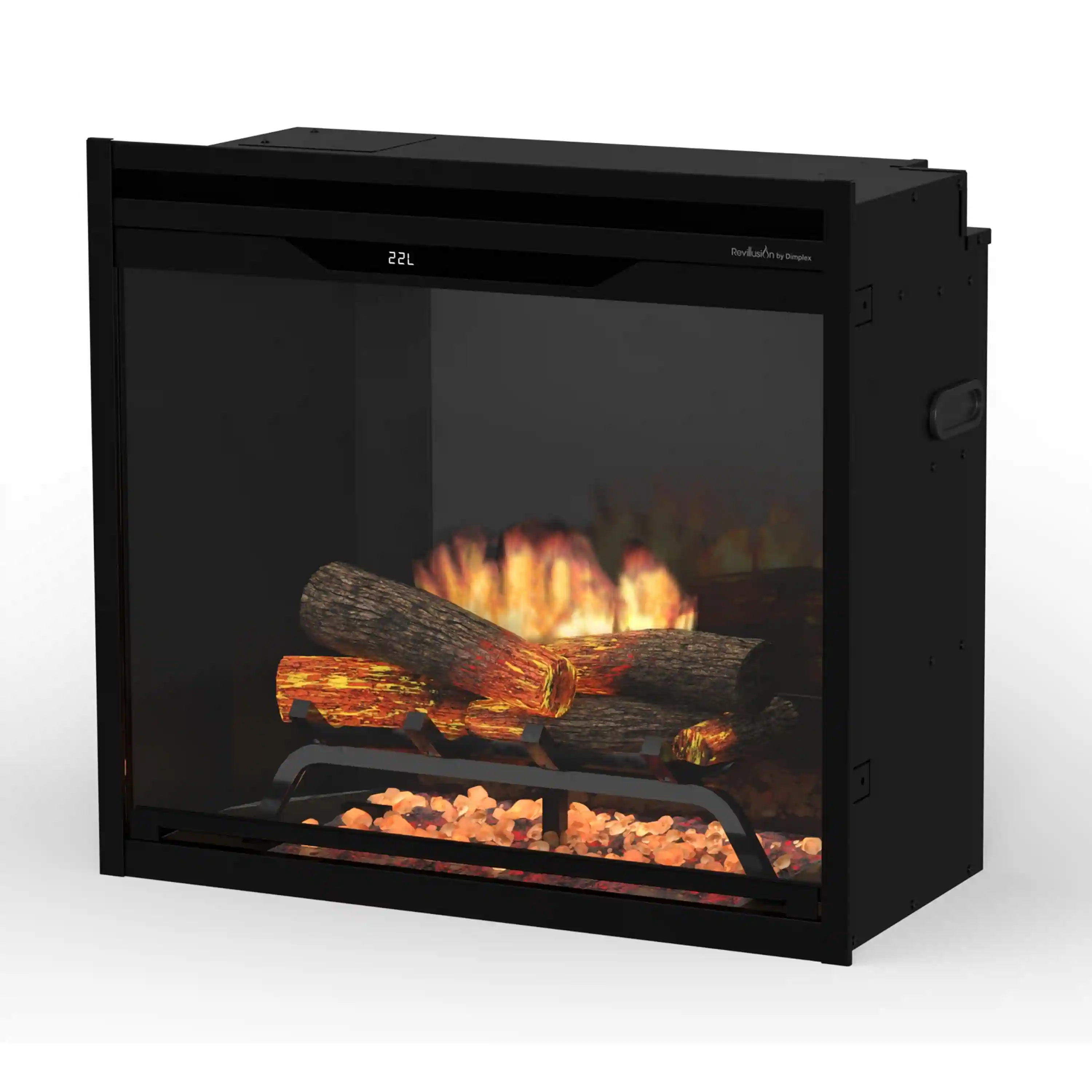 Dimplex Revillusion 24-Inch Built-In Firebox in Black with internal LED Lighting (REV24-BL) - Image 6