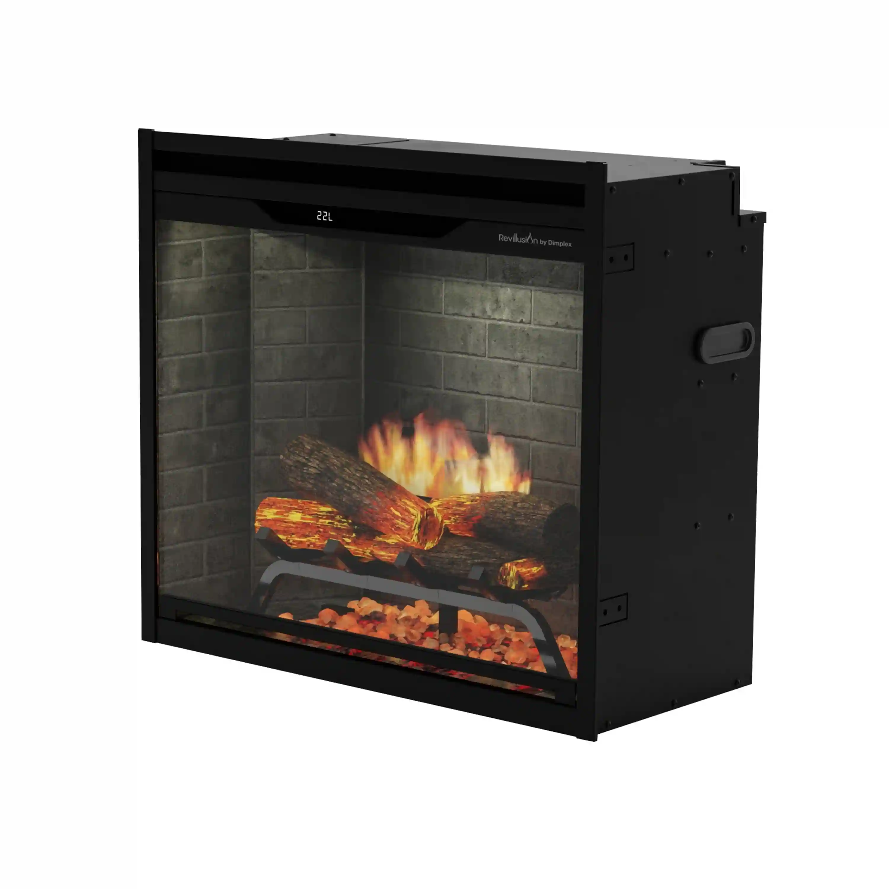 Dimplex Revillusion 24-Inch Built-In Firebox in Neutral Brick with internal LED Lighting (REV24-NB) - Image 5