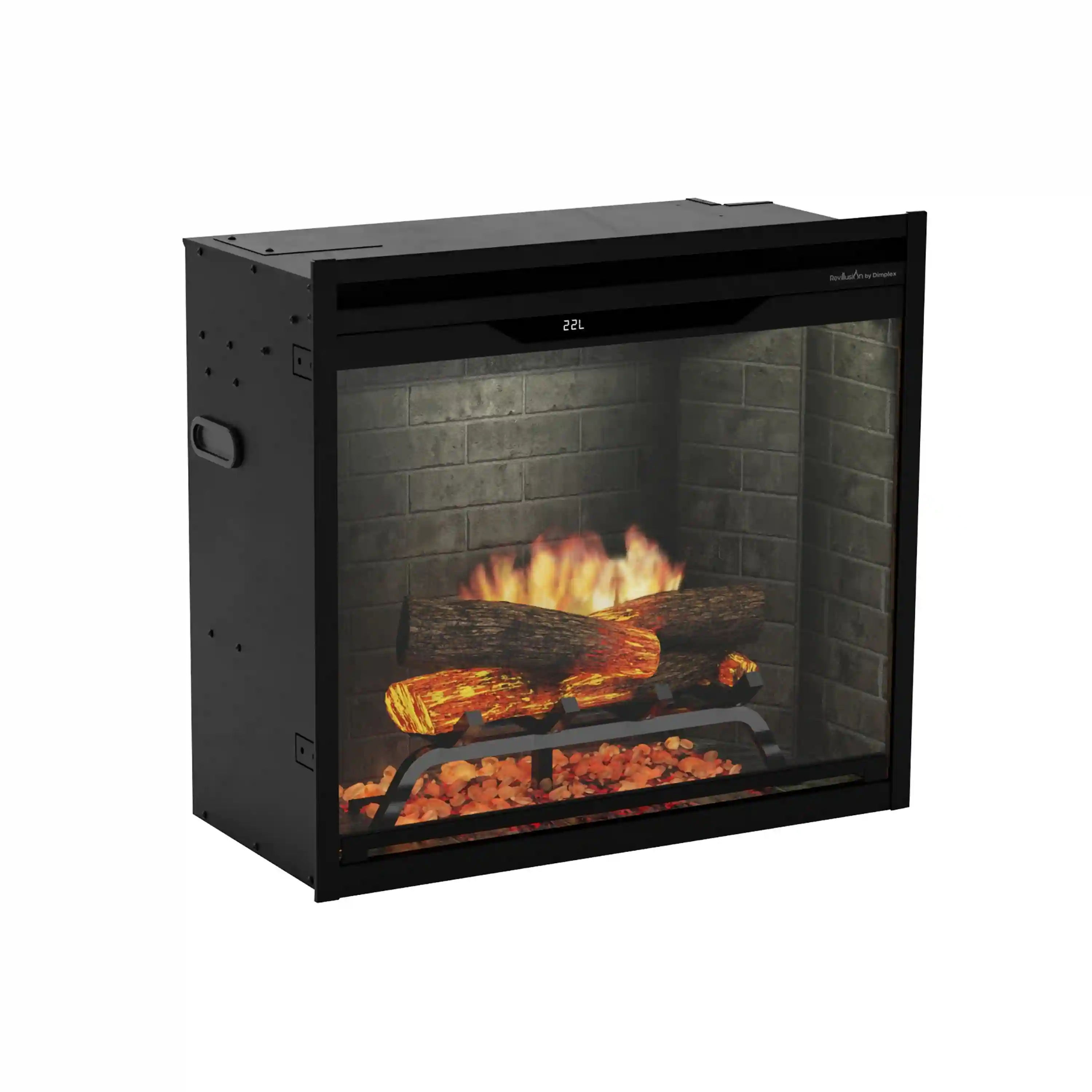 Dimplex Revillusion 24-Inch Built-In Firebox in Neutral Brick with internal LED Lighting (REV24-NB) - Image 6