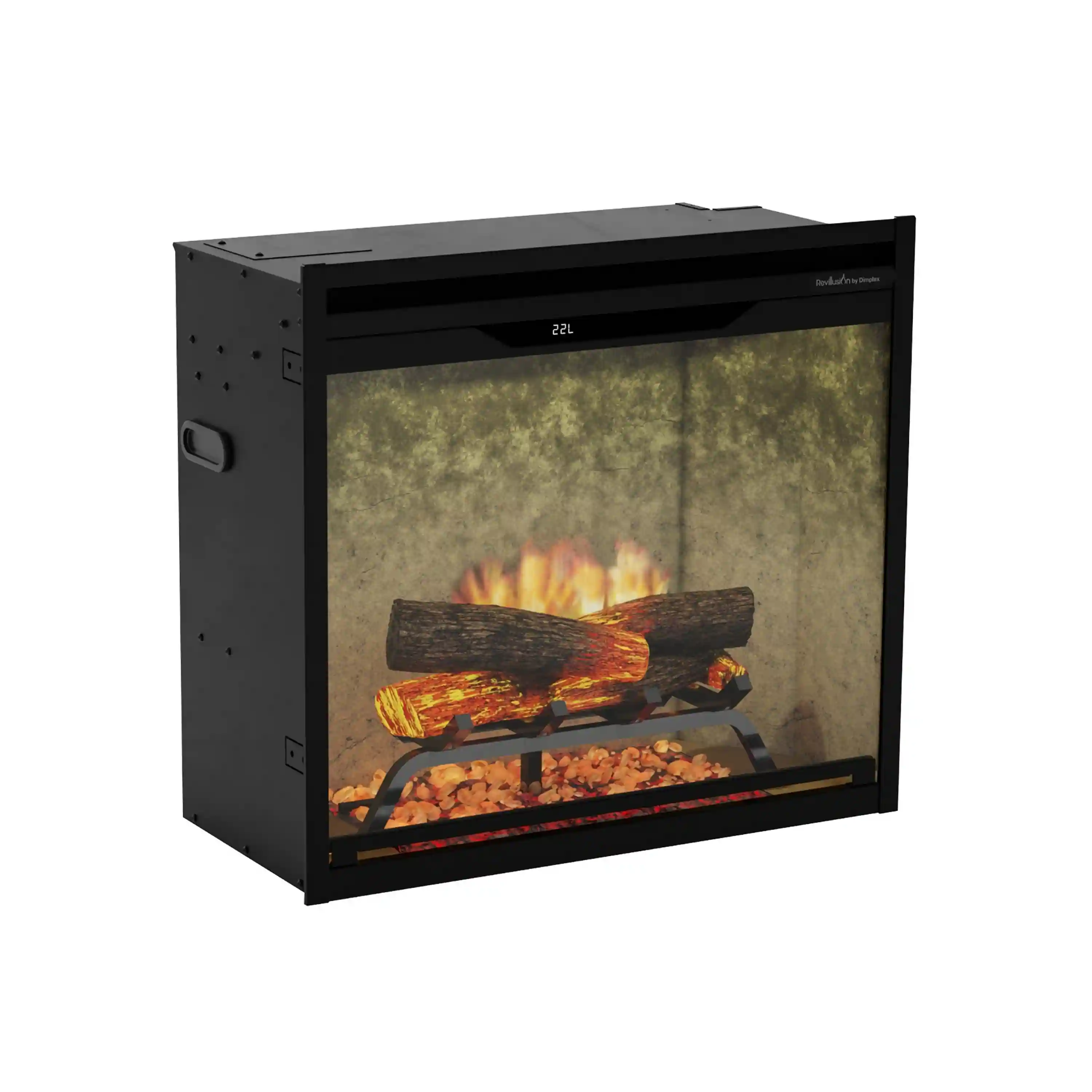 Dimplex Revillusion 24-Inch Built-In Firebox - Weathered Concrete with internal LED Lighting (REV24-WC) - Image 4