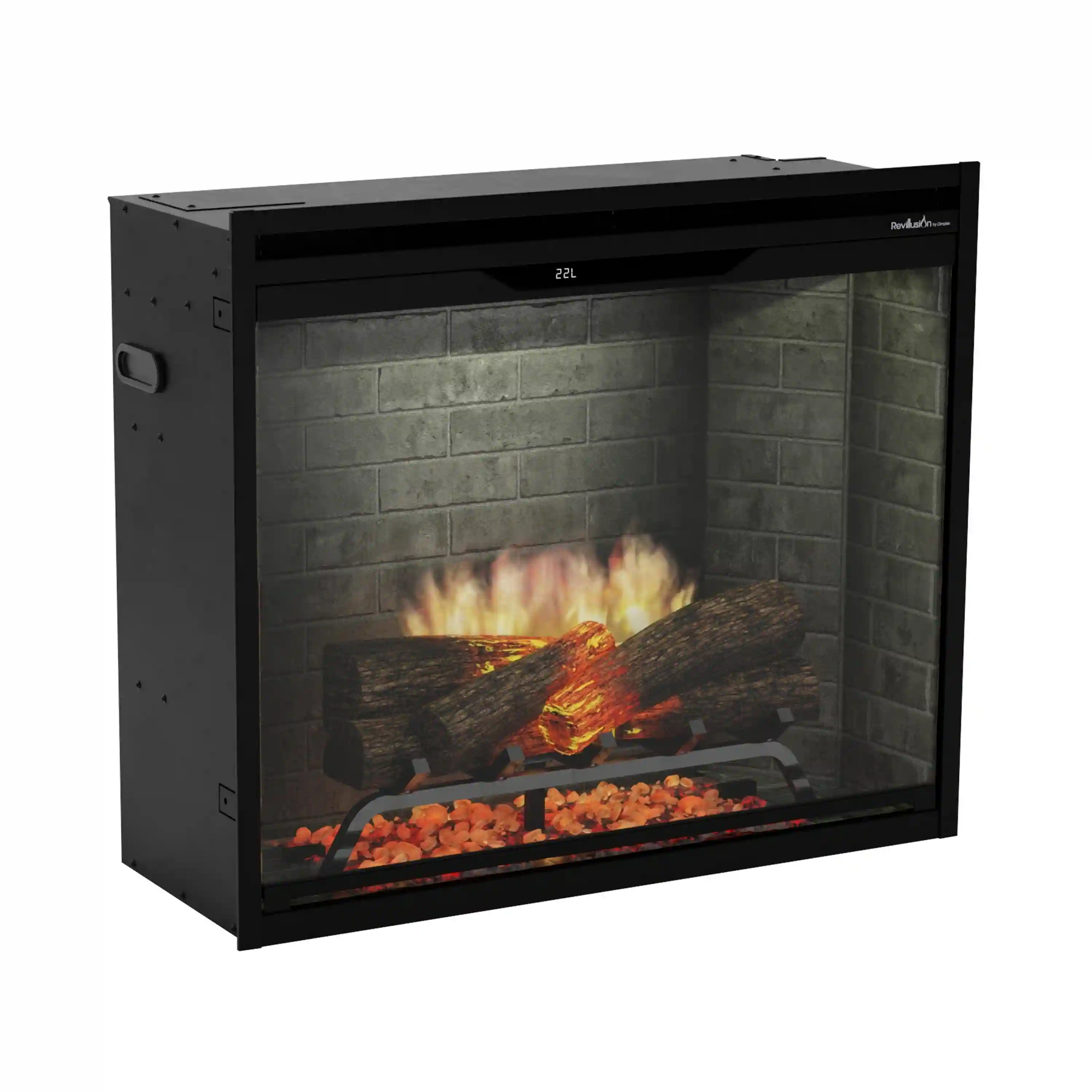 Dimplex Revillusion 30-Inch Built-In Firebox in Neutral Brick with internal LED Lighting (REV30-NB) - Image 5