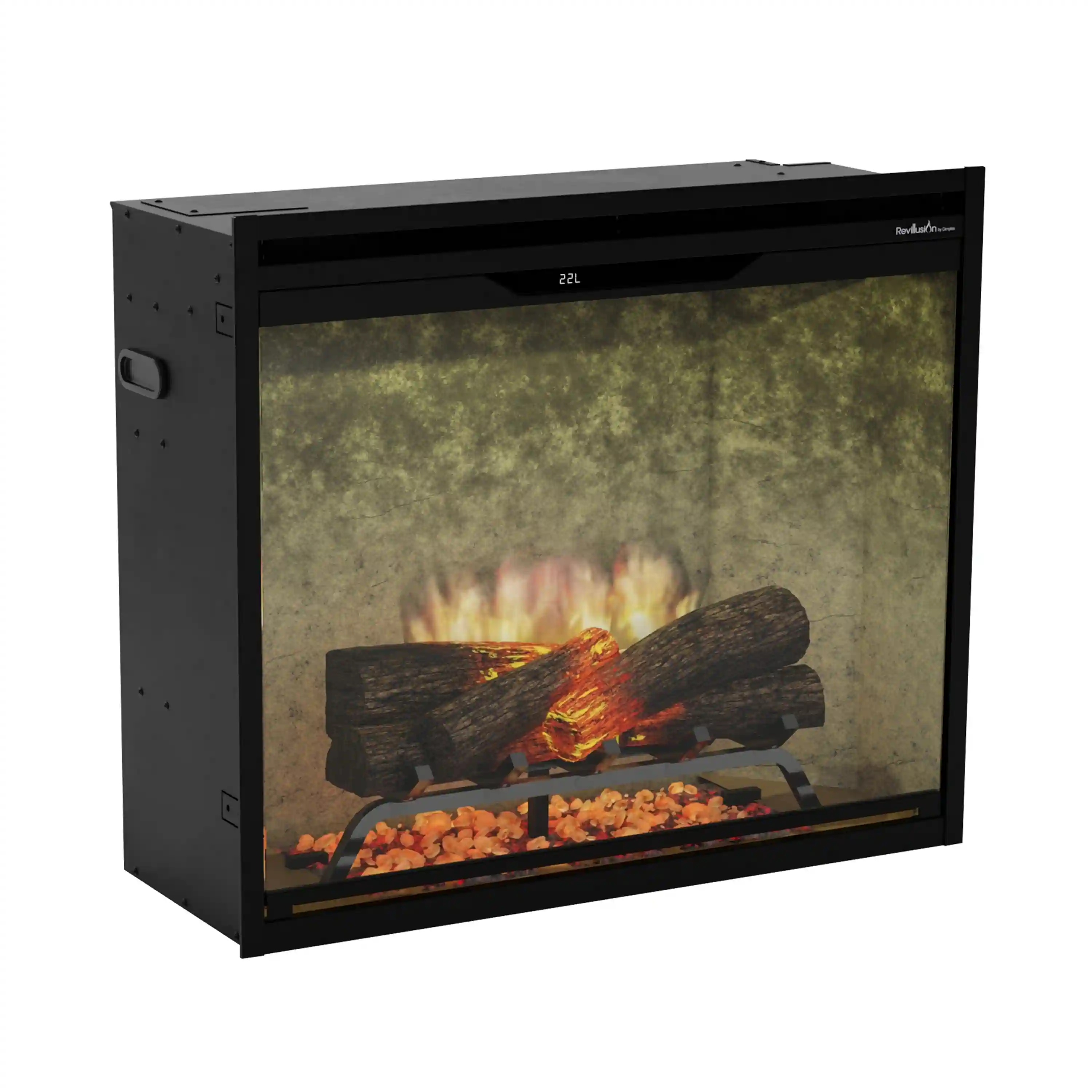 Dimplex Revillusion 30-Inch Built-In Firebox in Weathered Concrete with internal LED Lighting (REV30-WC) - Image 4