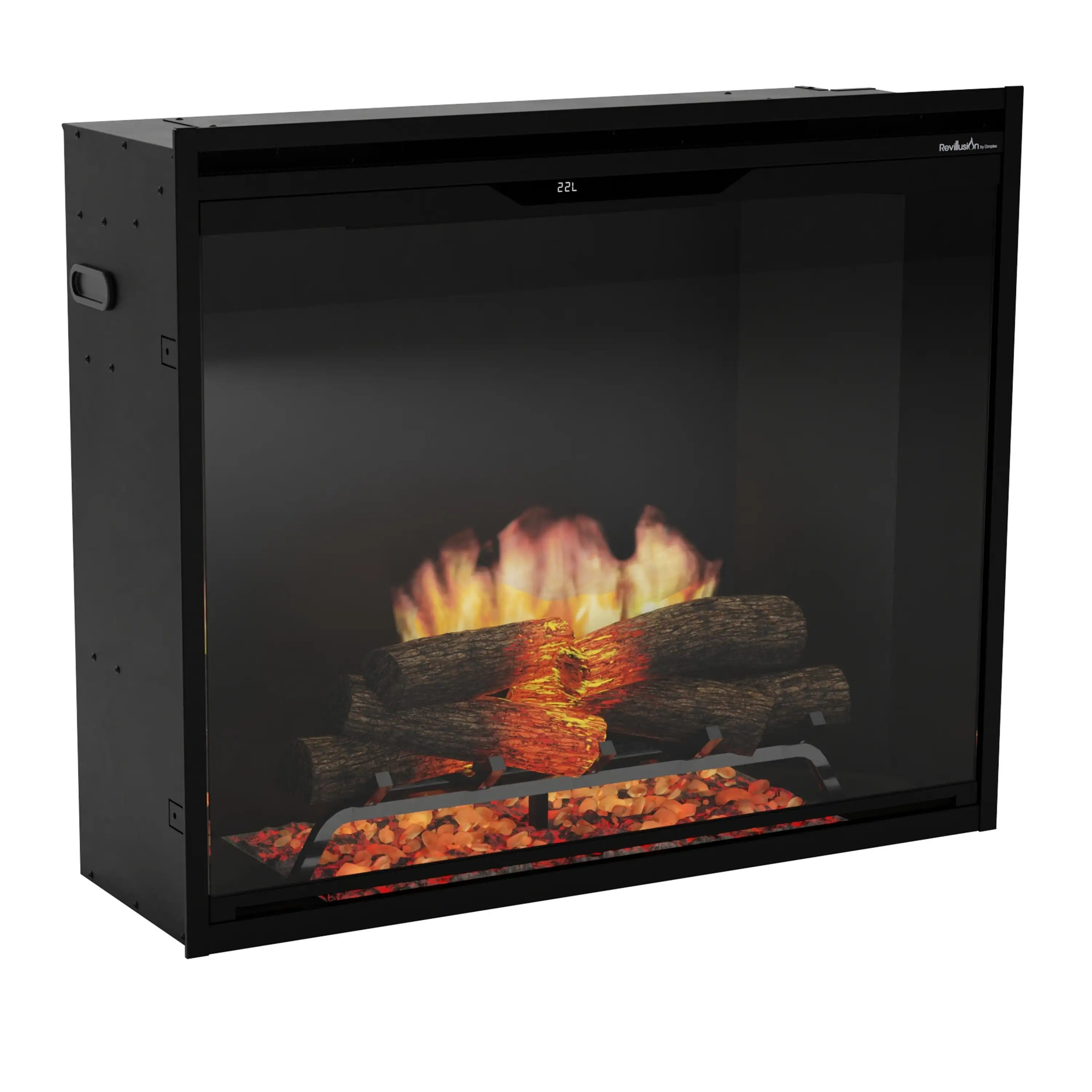 Dimplex Revillusion 36-Inch Portrait Built-In Electric Firebox in Black with internal LED Lighting (REV36P-BL) - Image 5