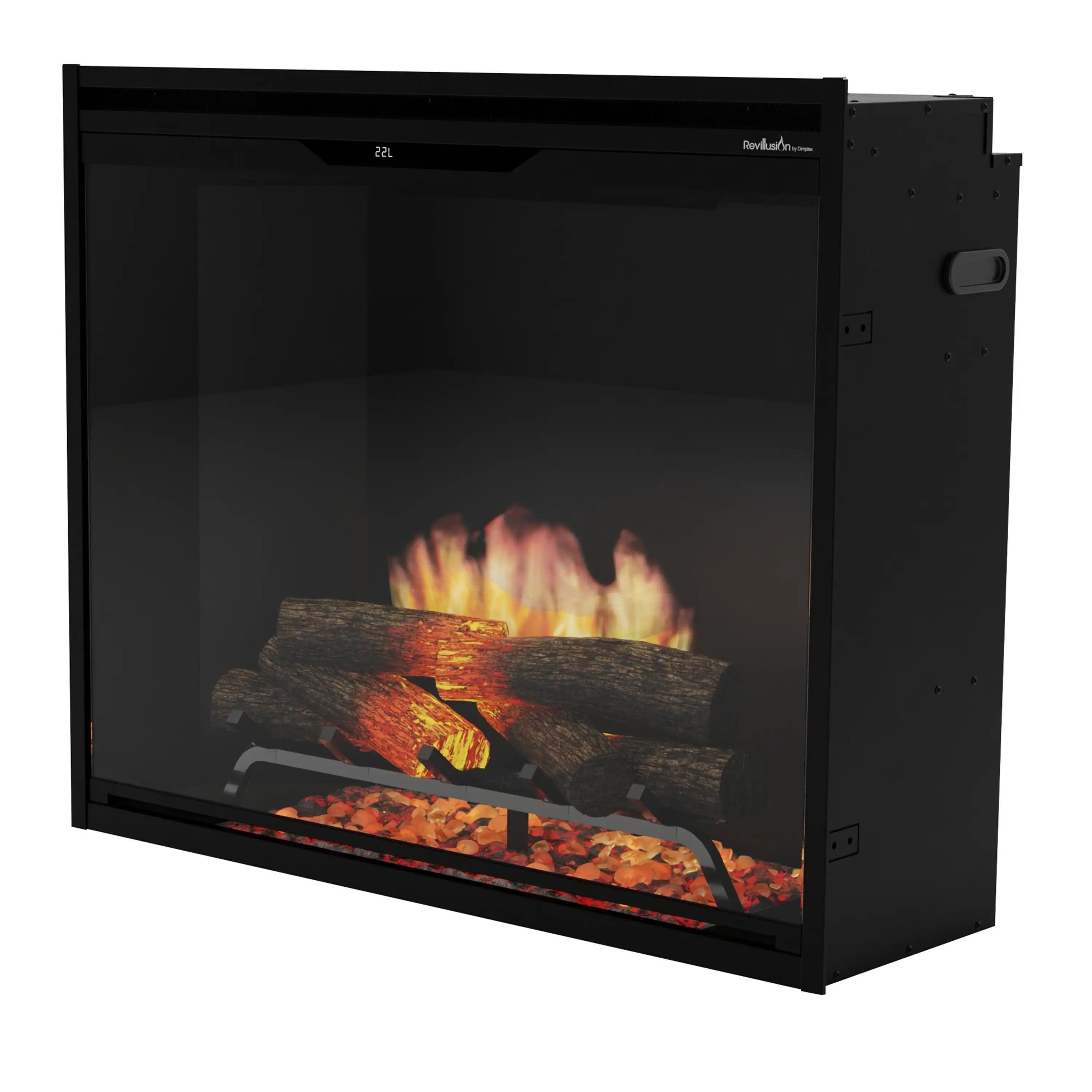 Dimplex Revillusion 36-Inch Portrait Built-In Electric Firebox in Black with internal LED Lighting (REV36P-BL) - Image 6