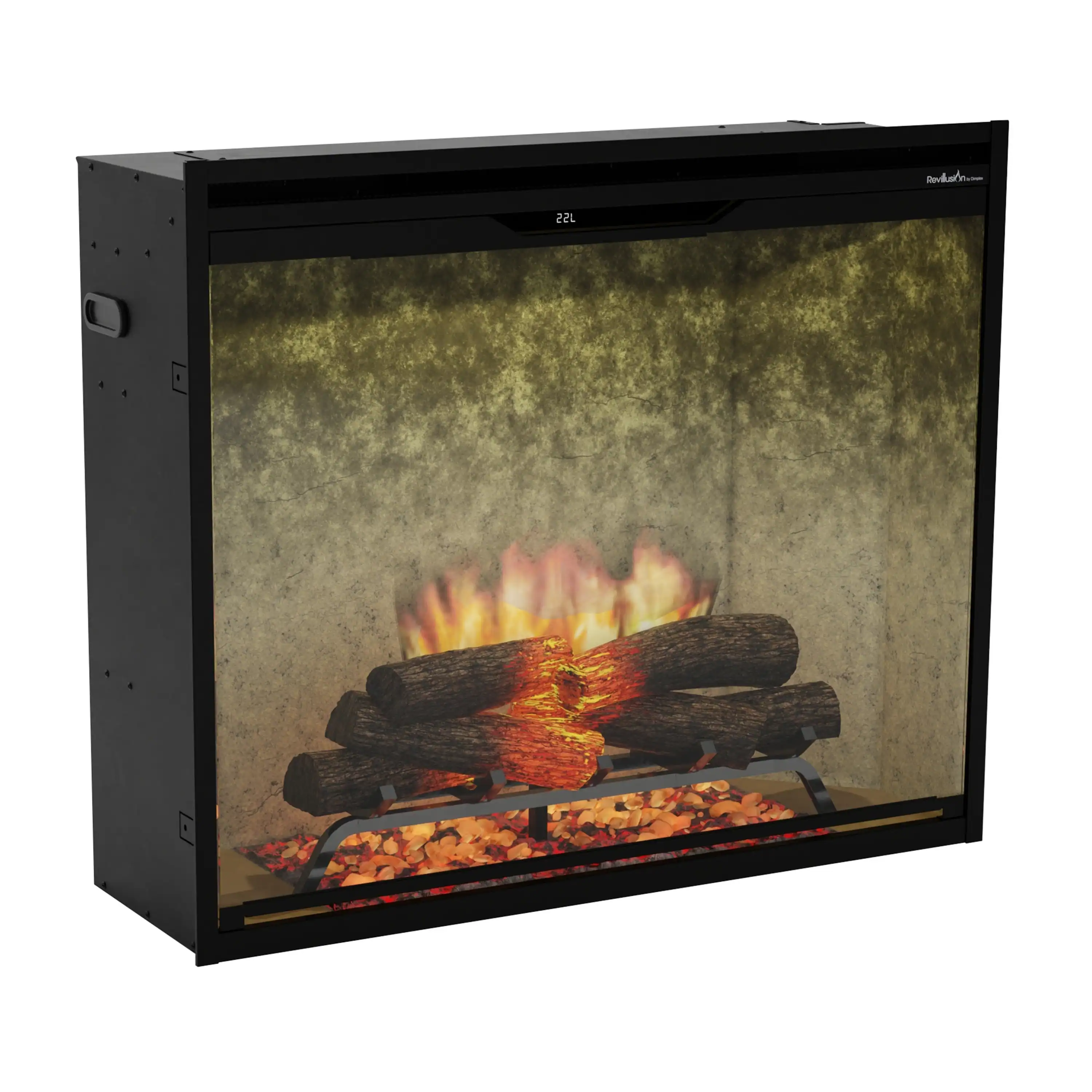 Dimplex Revillusion 36-Inch Portrait Built-In Electric Firebox in Weathered Conrete with internal LED Lighting (REV36P-WC) - Image 5