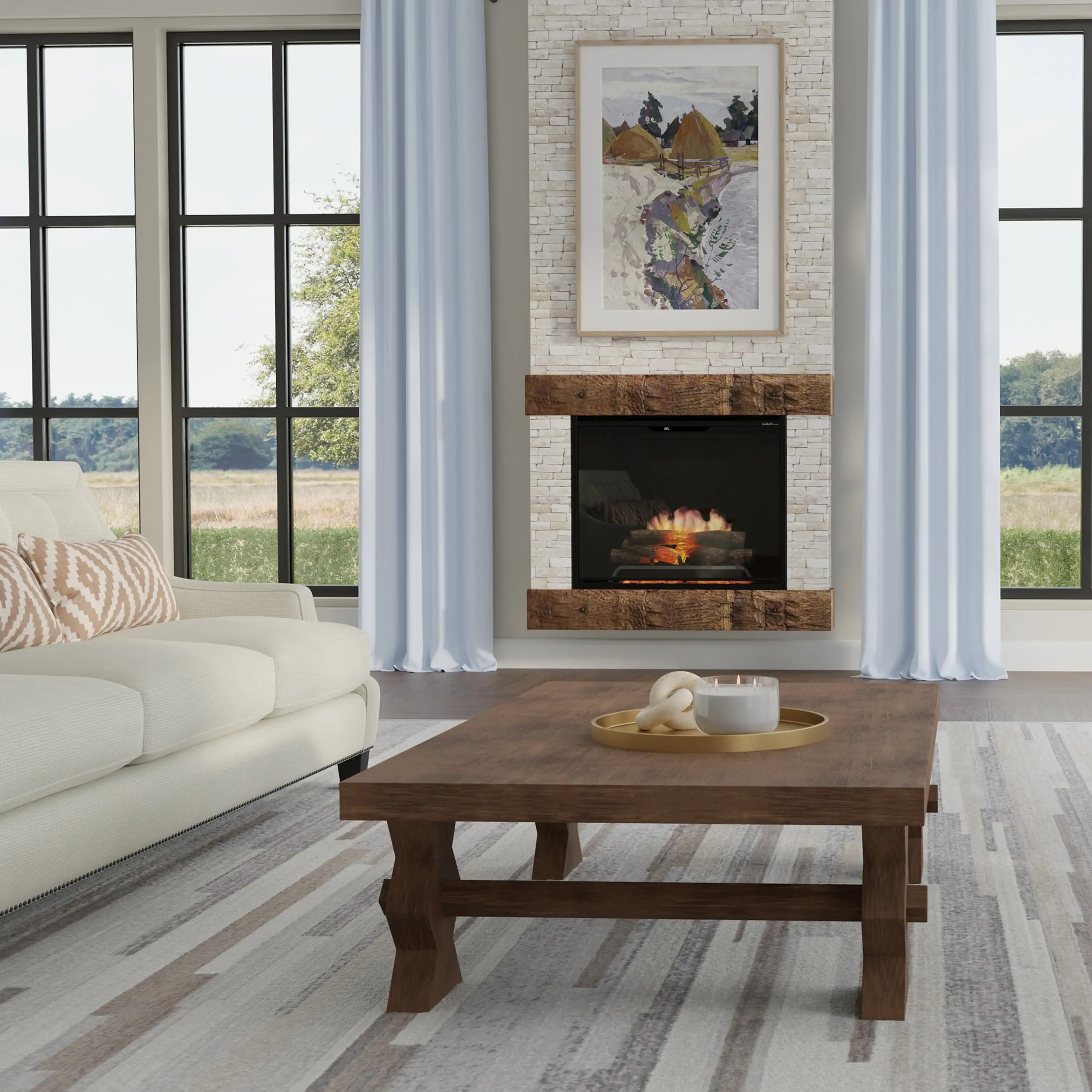 Dimplex Revillusion 42-Inch Built-In Electric Firebox in Black with internal LED Lighting (REV42-BL) - Image 2