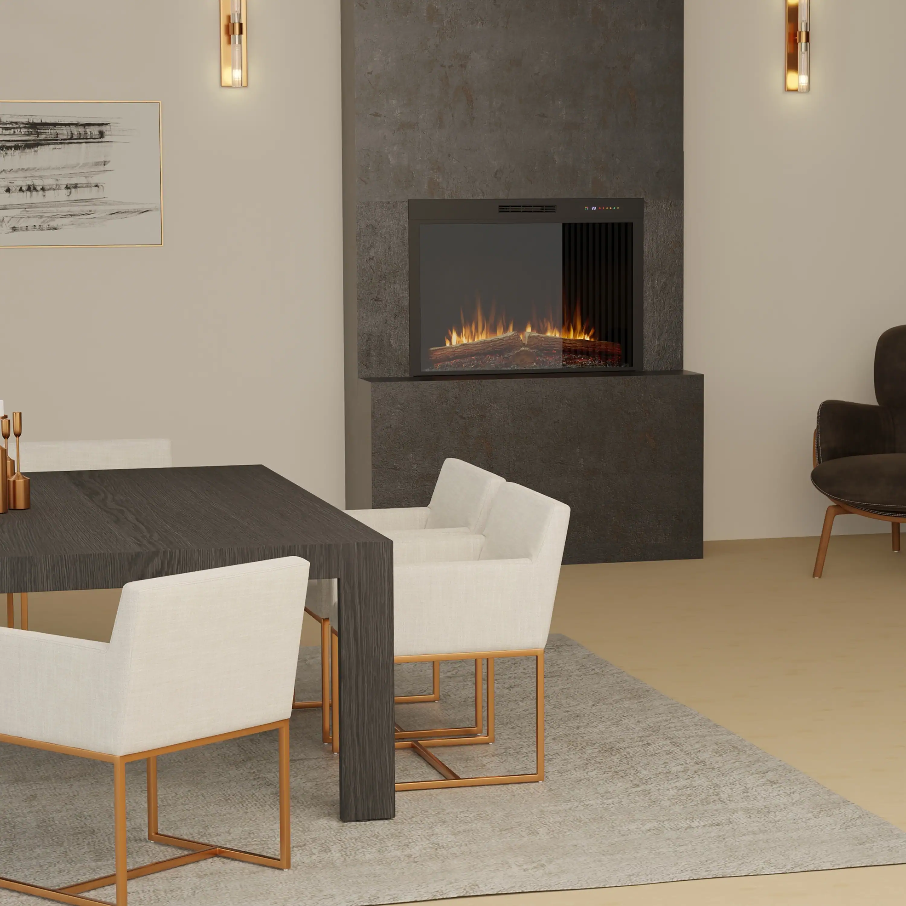 Dimplex Vital Spark 42-Inch Built-in 1500W Electric Firebox with 13 Flame Colors (SPK42) - Image 2