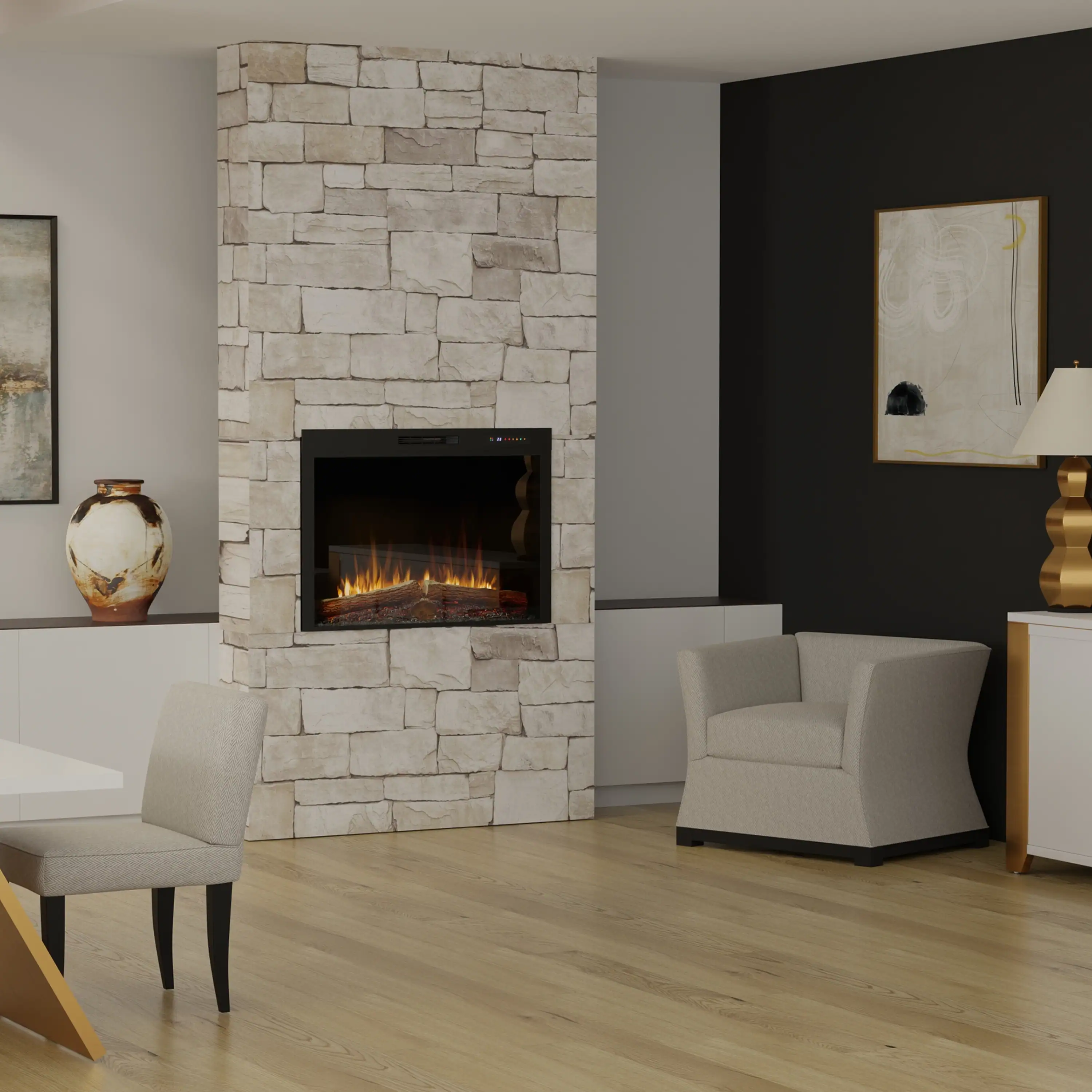 Dimplex Vital Spark 42-Inch Built-in 1500W Electric Firebox with 13 Flame Colors (SPK42) - Image 4
