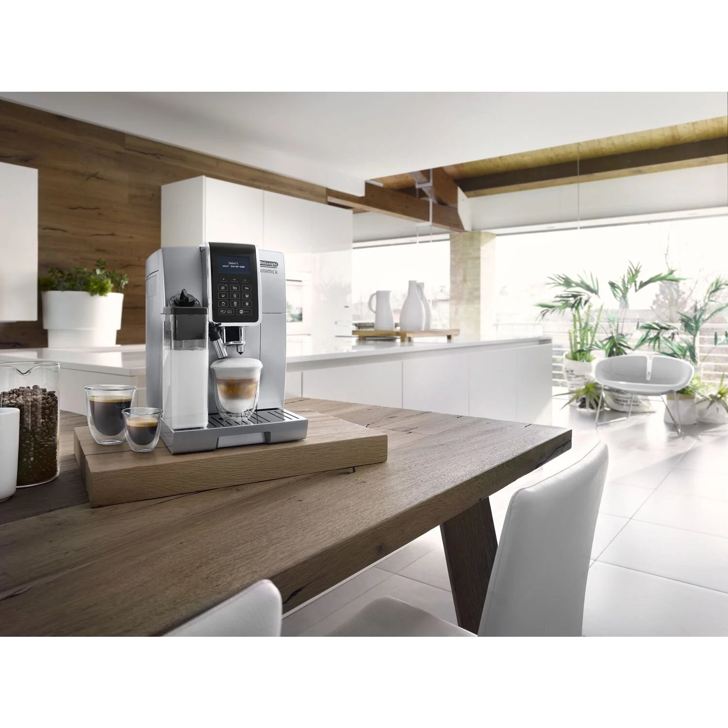 De'Longhi Dinamica with LatteCrema Super Automatic Espresso Machine in Silver (ECAM35075SI) - Image 11
