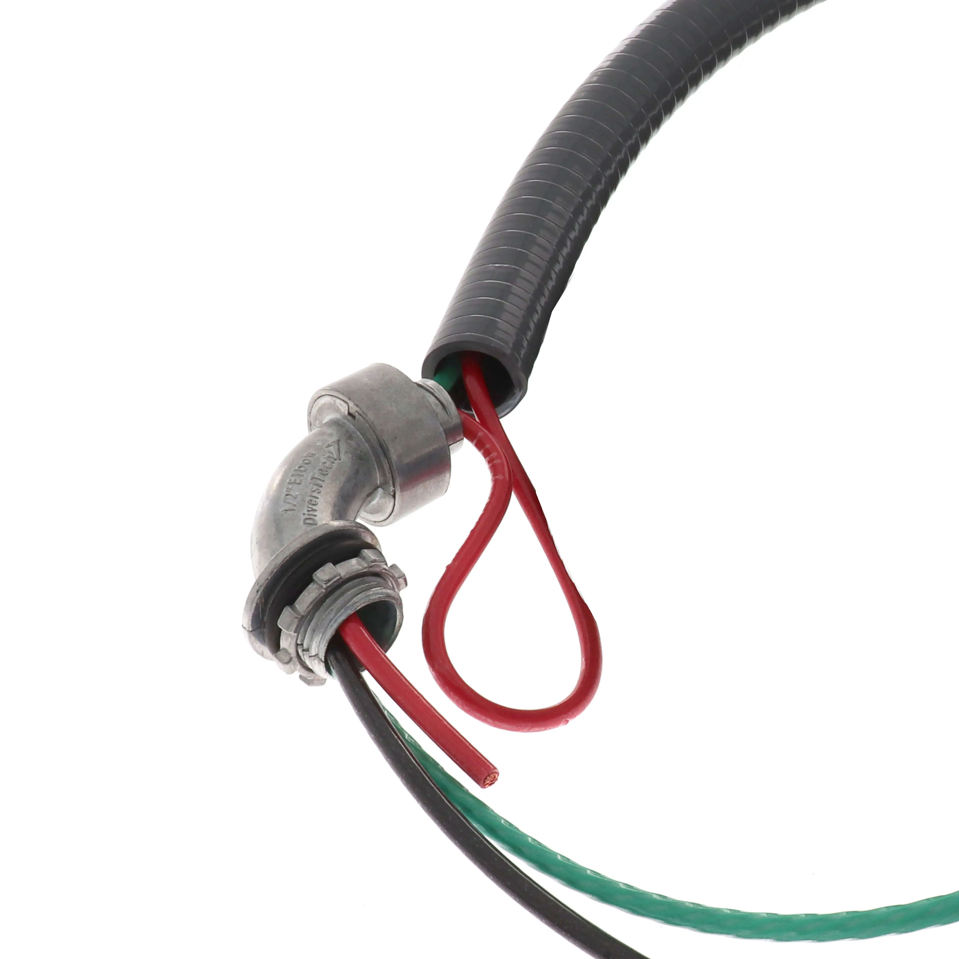 DiversiTech 3/4 Inch x 6 Ft Metallic Electrical Whip with #8 Wire (6-34-6) - Image 2