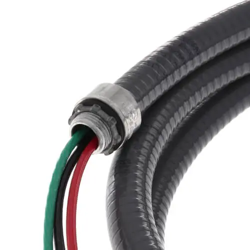 DiversiTech 3/4 Inch x 6 Ft Metallic Electrical Whip with #8 Wire (6-34-6) - Image 3