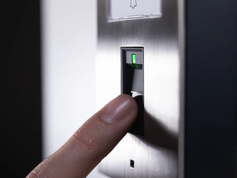 DoorBird D1101FV Fingerprint 50 Surface-Mount IP Video Door Station in Chrome - Image 2