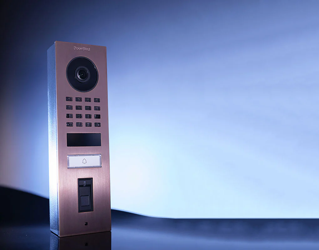 DoorBird D1101FV Fingerprint 50 Surface-Mount IP Video Door Station, 1 Call Button in Bronze - Image 2