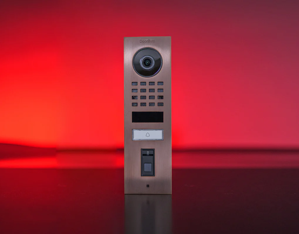 DoorBird D1101FV Fingerprint 50 Surface-Mount IP Video Door Station, 1 Call Button in Bronze - Image 3
