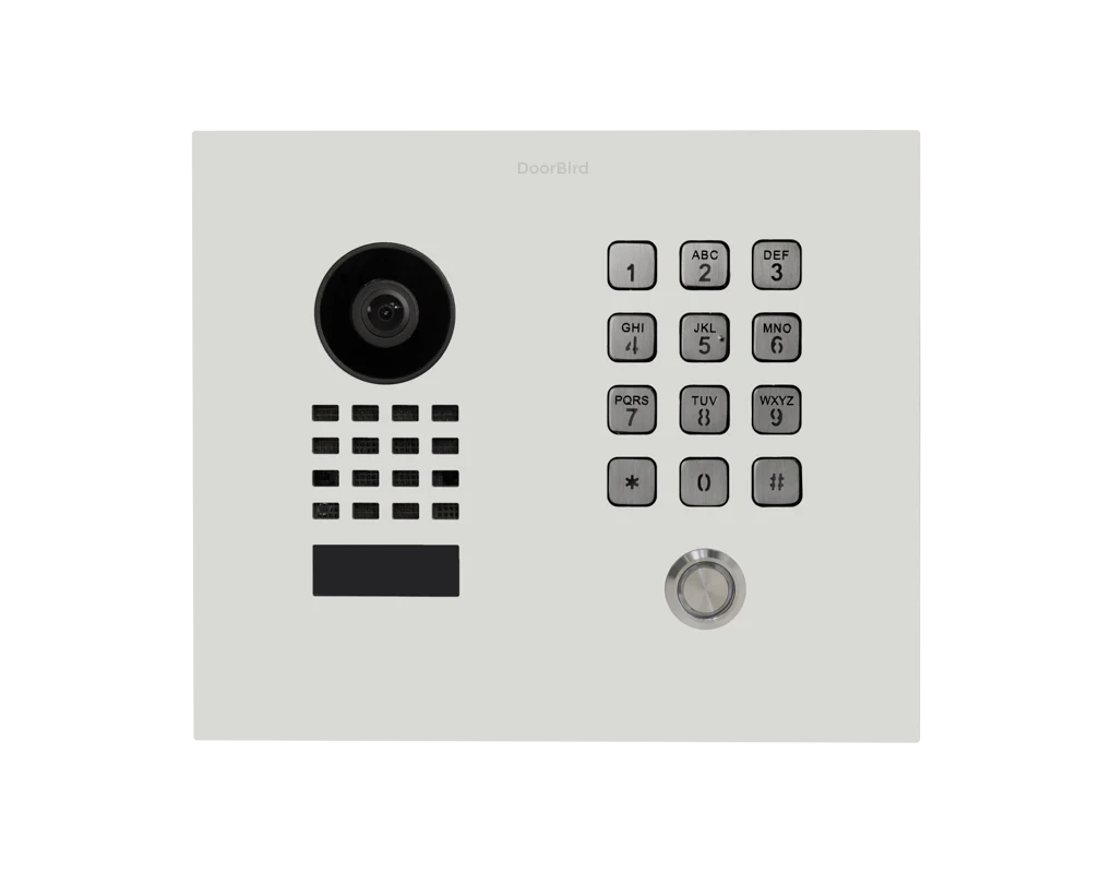 DoorBird D1101KH Classic Flush-Mount IP Video Door Station, 1 Call Button in Traffic White, RAL 9016 - Image 2