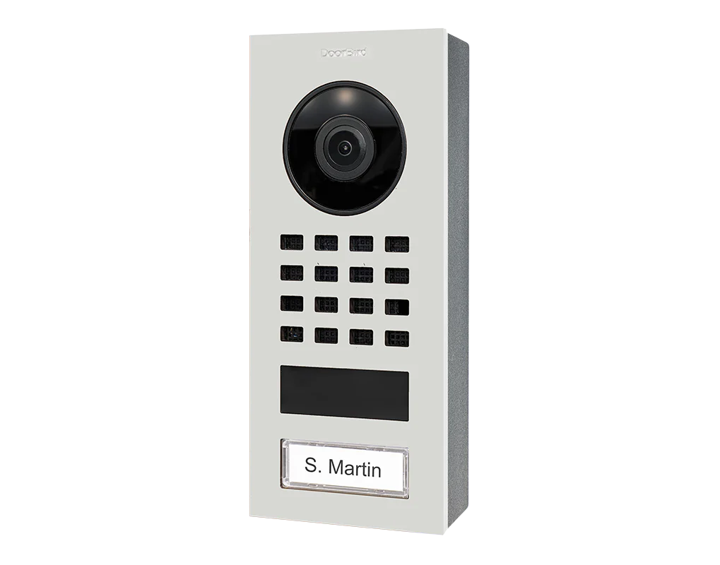 DoorBird D1101V Surface-Mount IP Video Intercom, 1 Call Button in Traffic White, RAL 9016 - Image 3