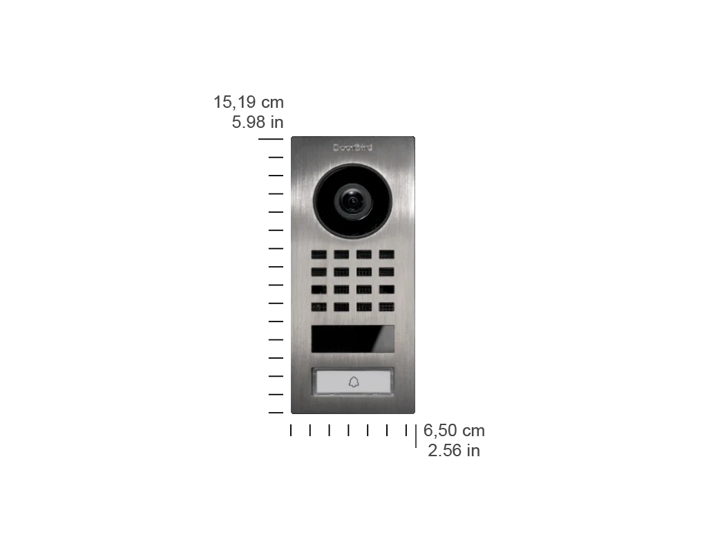 DoorBird D1101V Surface-Mount IP Video Intercom in Chrome - Image 11