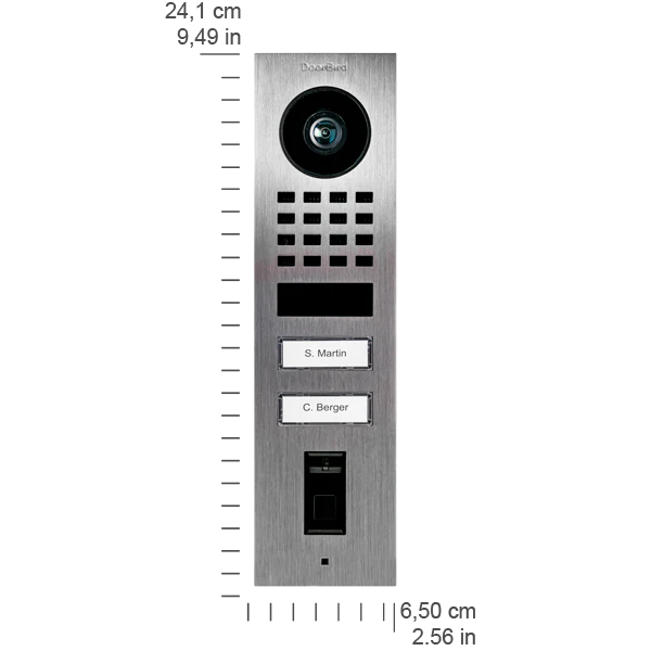 DoorBird D1102FV Fingerprint 50 Surface-Mount IP Video Door Station in Grey White, RAL 9002 - Image 5