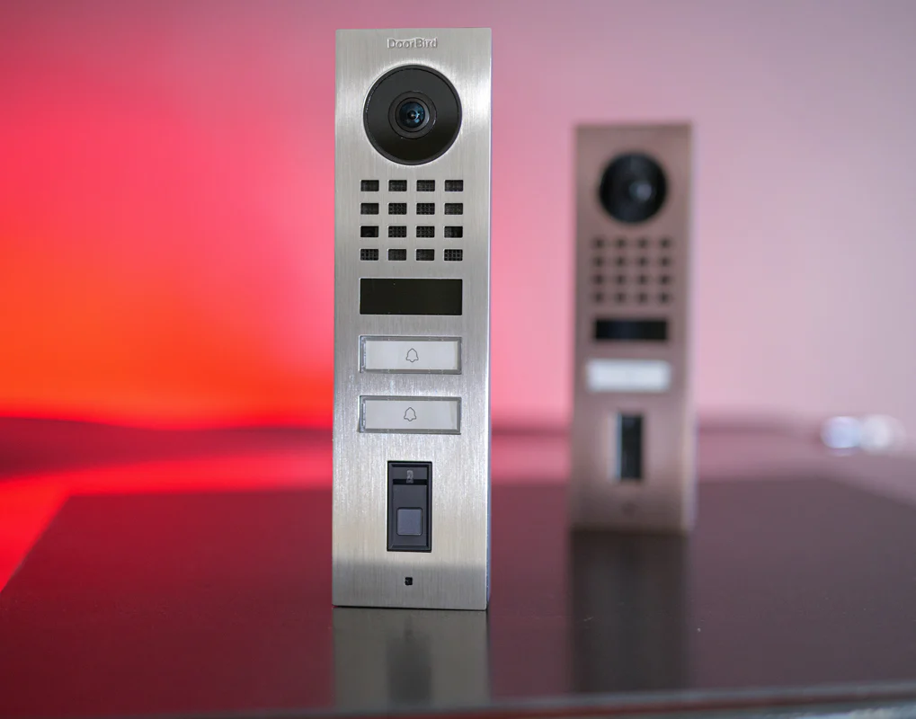 DoorBird D1102FV Fingerprint 50 Surface-Mount IP Video Door Station, 2 Call Button in  Stainless Steel V4A - Image 4