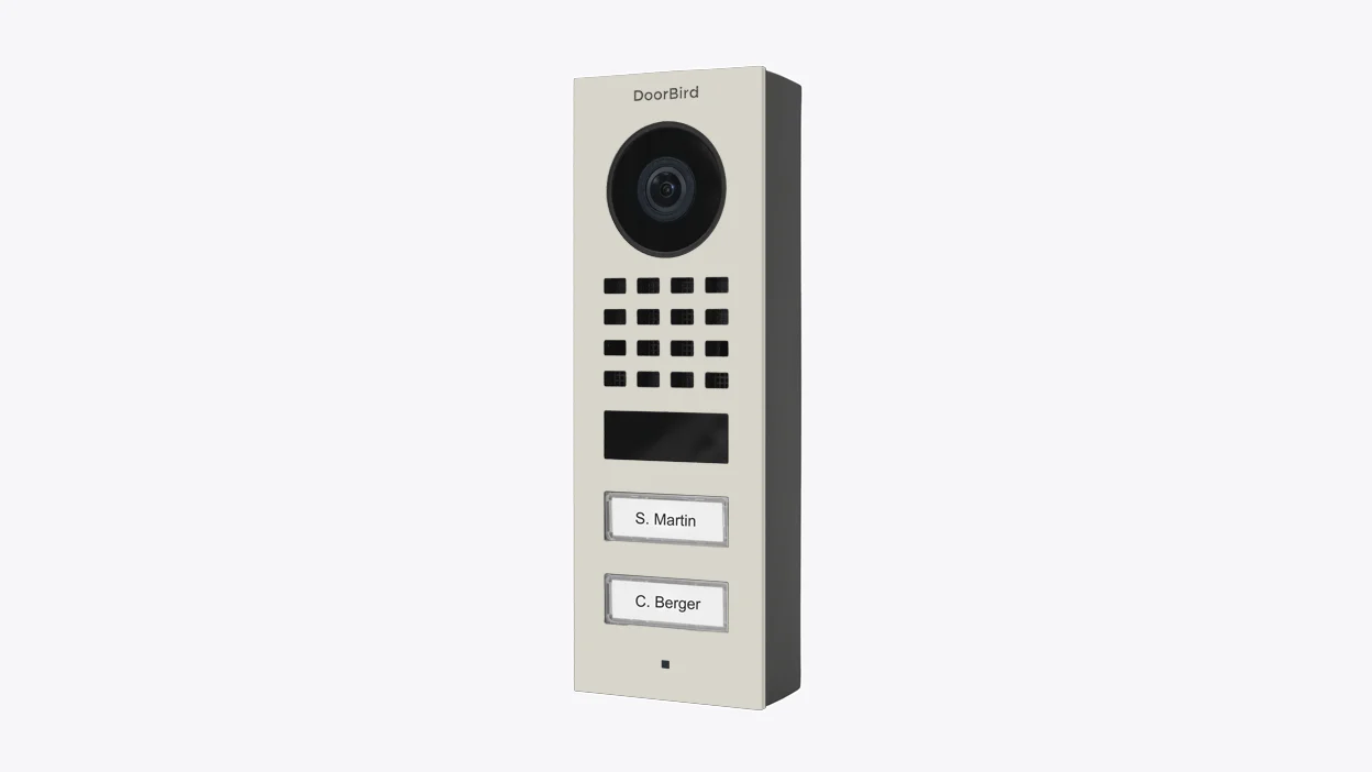 DoorBird D1102V Surface-Mount IP Video Door Station in Grey White, RAL 9002 - Image 2