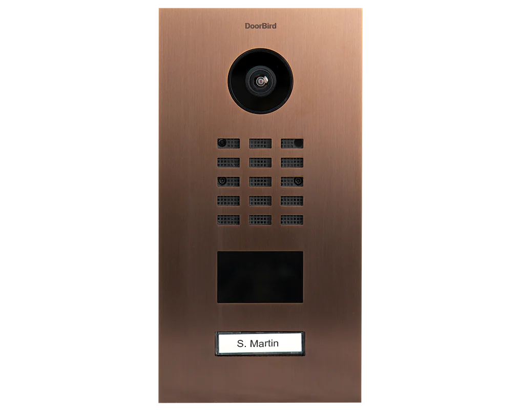 DoorBird D2101V IP Video Door Station, 1 Call Button in Bronze - Image 6