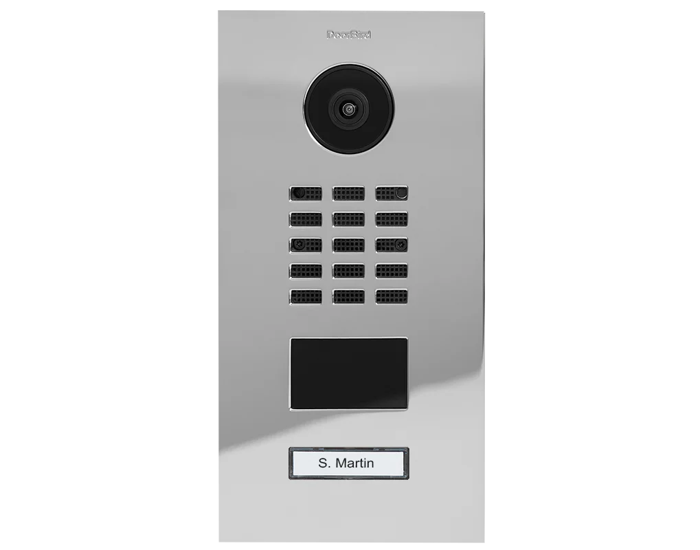 DoorBird D2101V IP Video Door Station, 1 Call Button in Chrome - Image 4