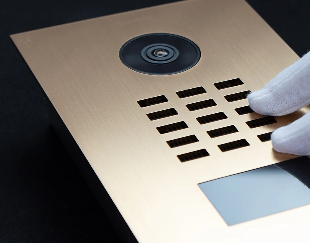 DoorBird D2101V IP Video Door Station, 1 Call Button in Gold - Image 4