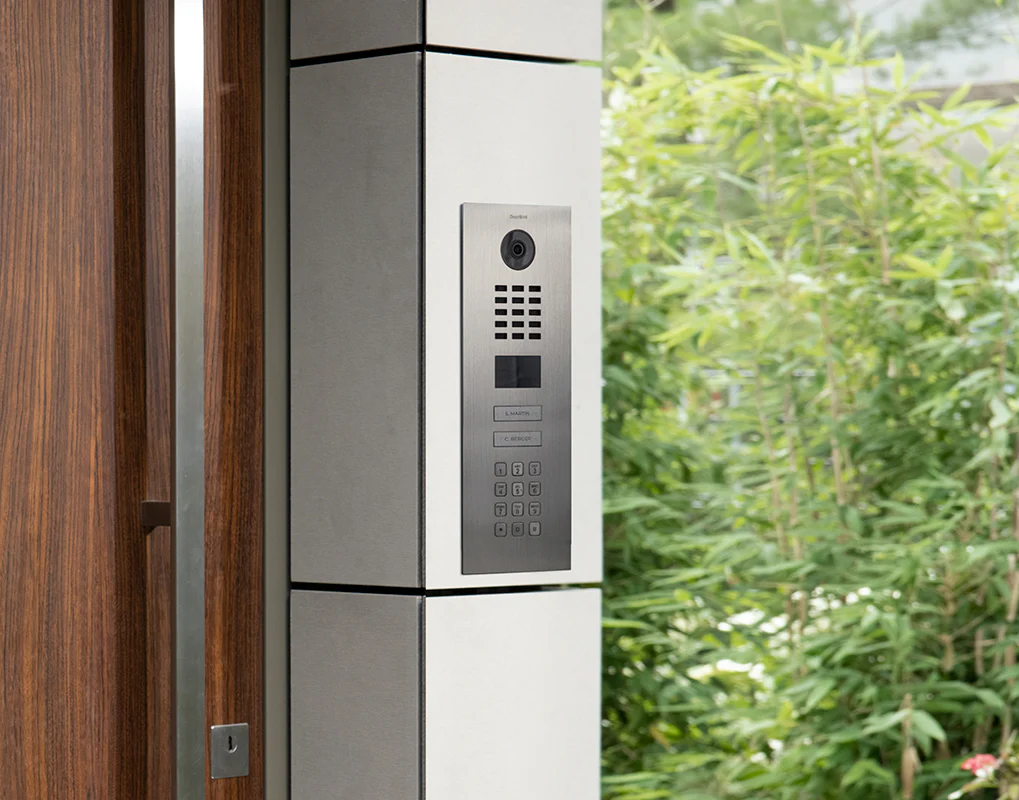 DoorBird D2102KV IP Video Door Station, 2 Call Button in Grey Olive, RAL 6006 - Image 2