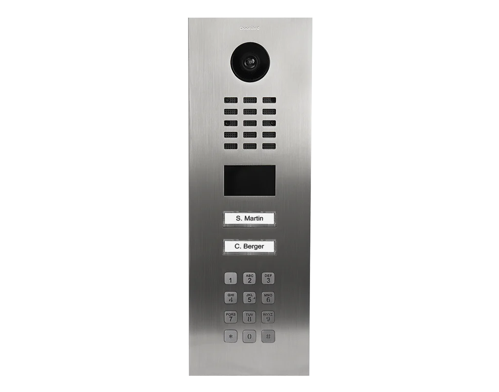 DoorBird D2102KV IP Video Door Station, 2 Call Buttons in Chrome - Image 4