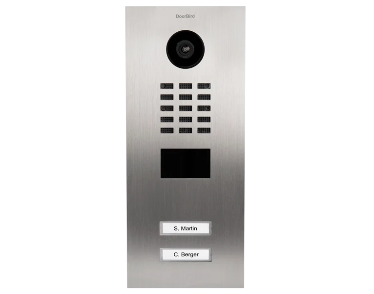 DoorBird D2102V IP Video Door Station, 2 Call Buttons in Chrome - Image 4